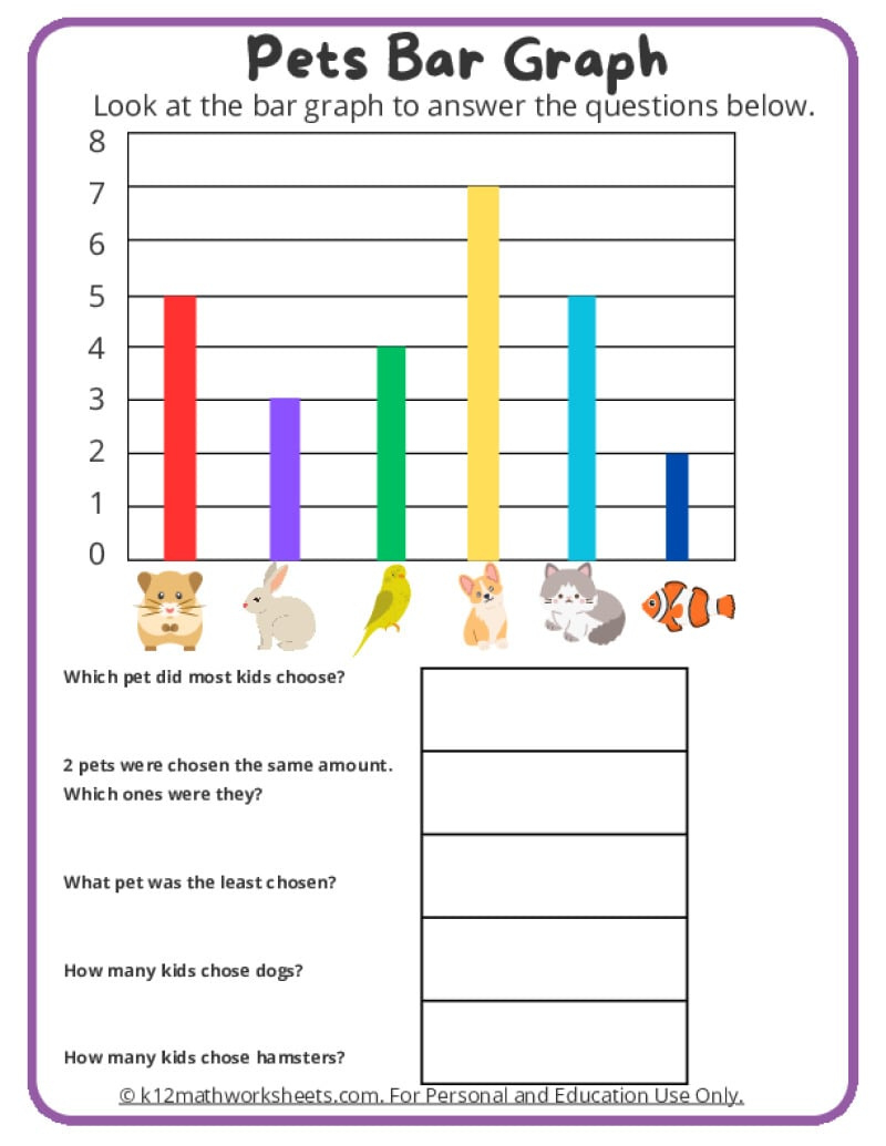 Kindergarten Graphing Worksheets pertaining to Free Printable Graphs For Kindergarten