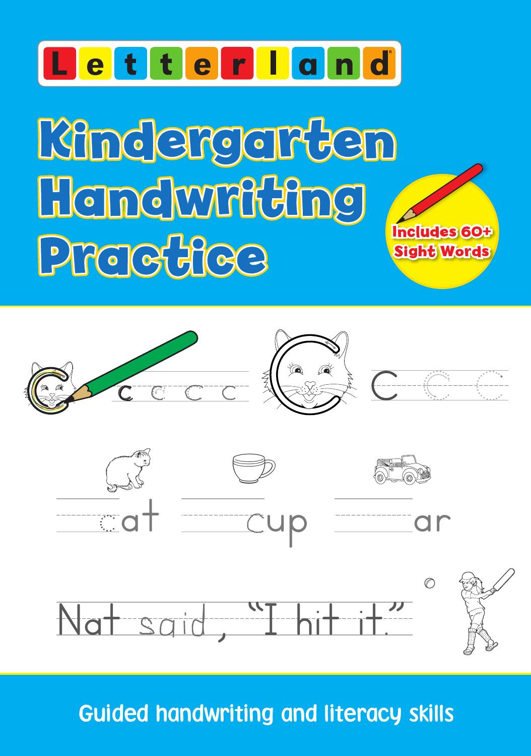 Kindergarten Handwriting Practiceletterland - Issuu intended for Letterland Worksheets Free Printable