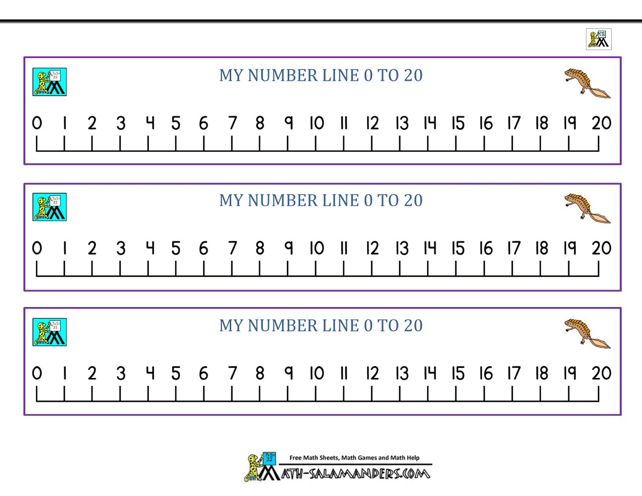 Kindergarten Math Printables with regard to Free Printable Number Line For Kids