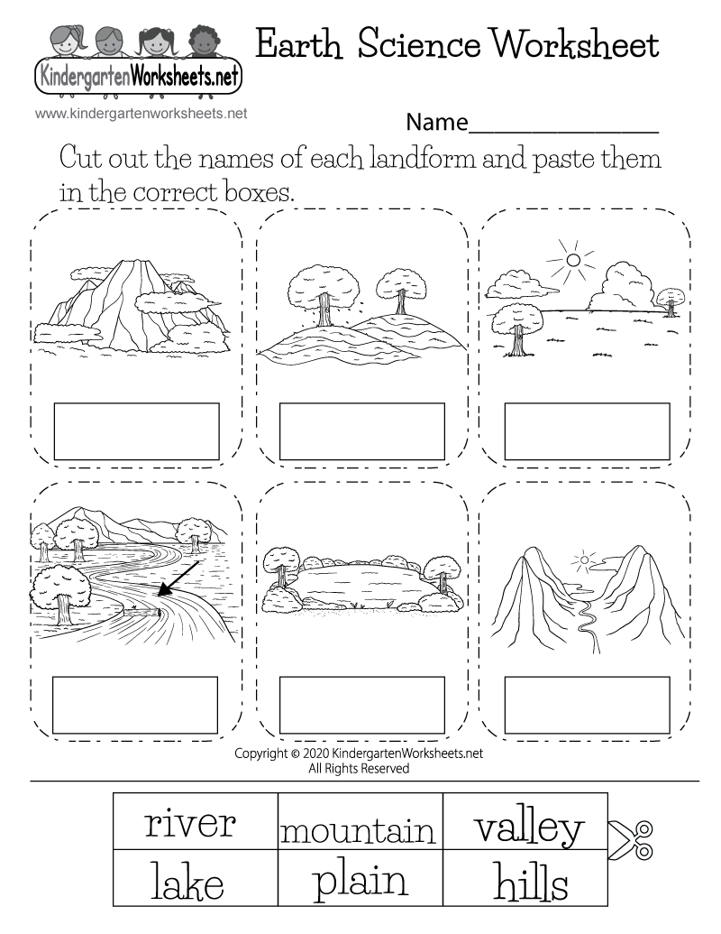 Landforms Earth Science Worksheet - Free Printable, Digital, & Pdf within Free Printable Worksheets For Kids Science