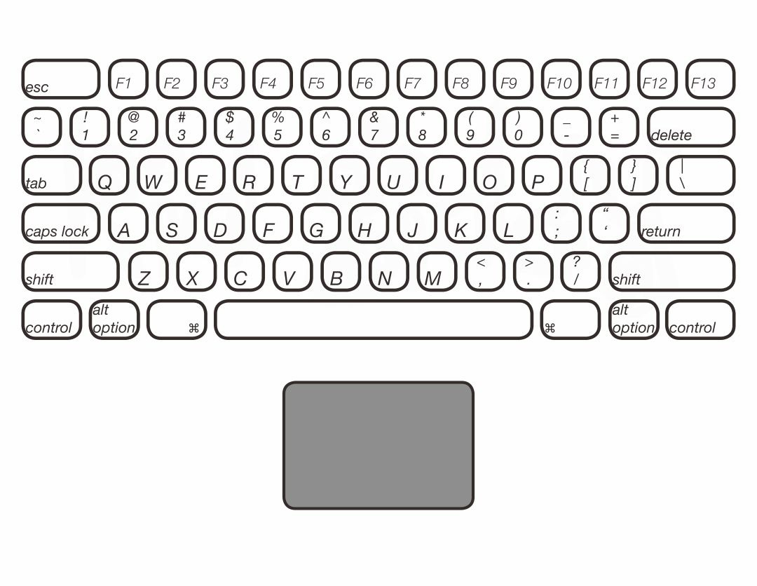 Laptop Keyboard - 10 Free Pdf Printables | Printablee - Worksheets within Free Printable Keyboard Stickers