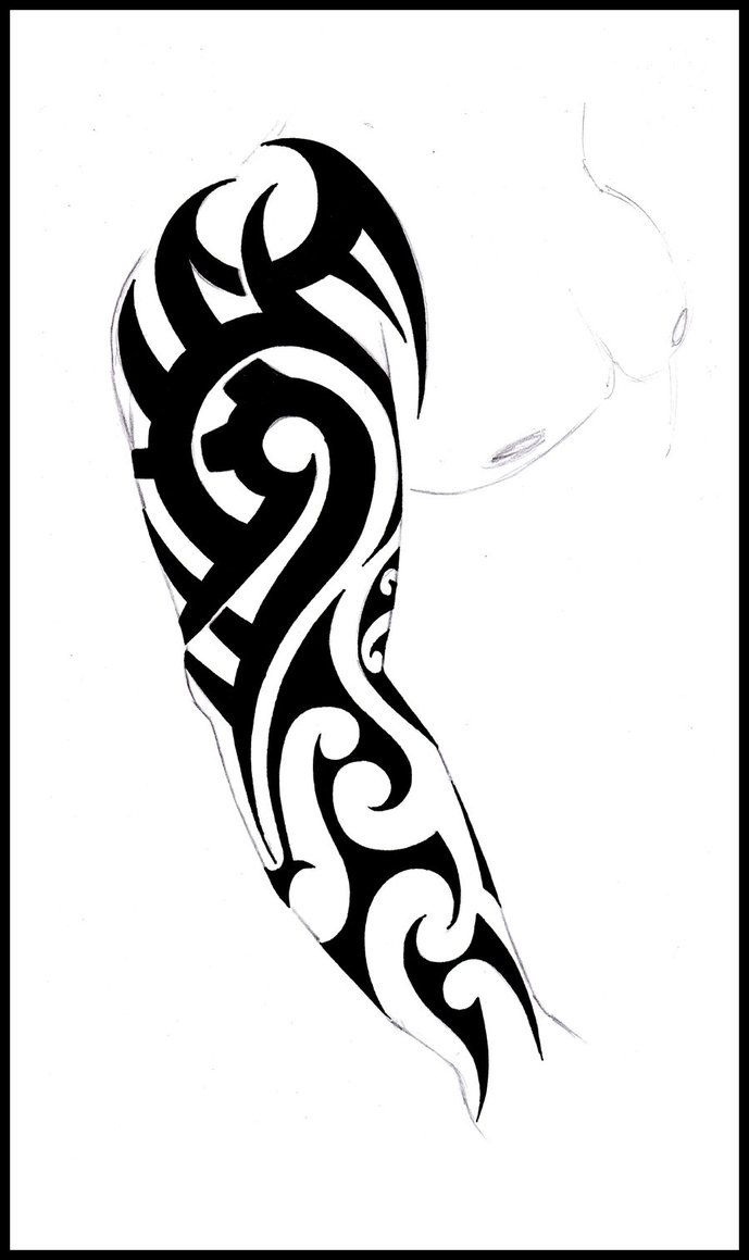 Large Free Printable Tattoo Designs | Full Sleeve Tattoo 3 in Free Printable Tattoo Designs
