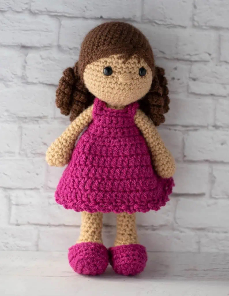 Laurel: A Delightful Crochet Doll - Crochet 365 Knit Too for Free Printable Crochet Doll Clothes Patterns For 18 Inch Dolls