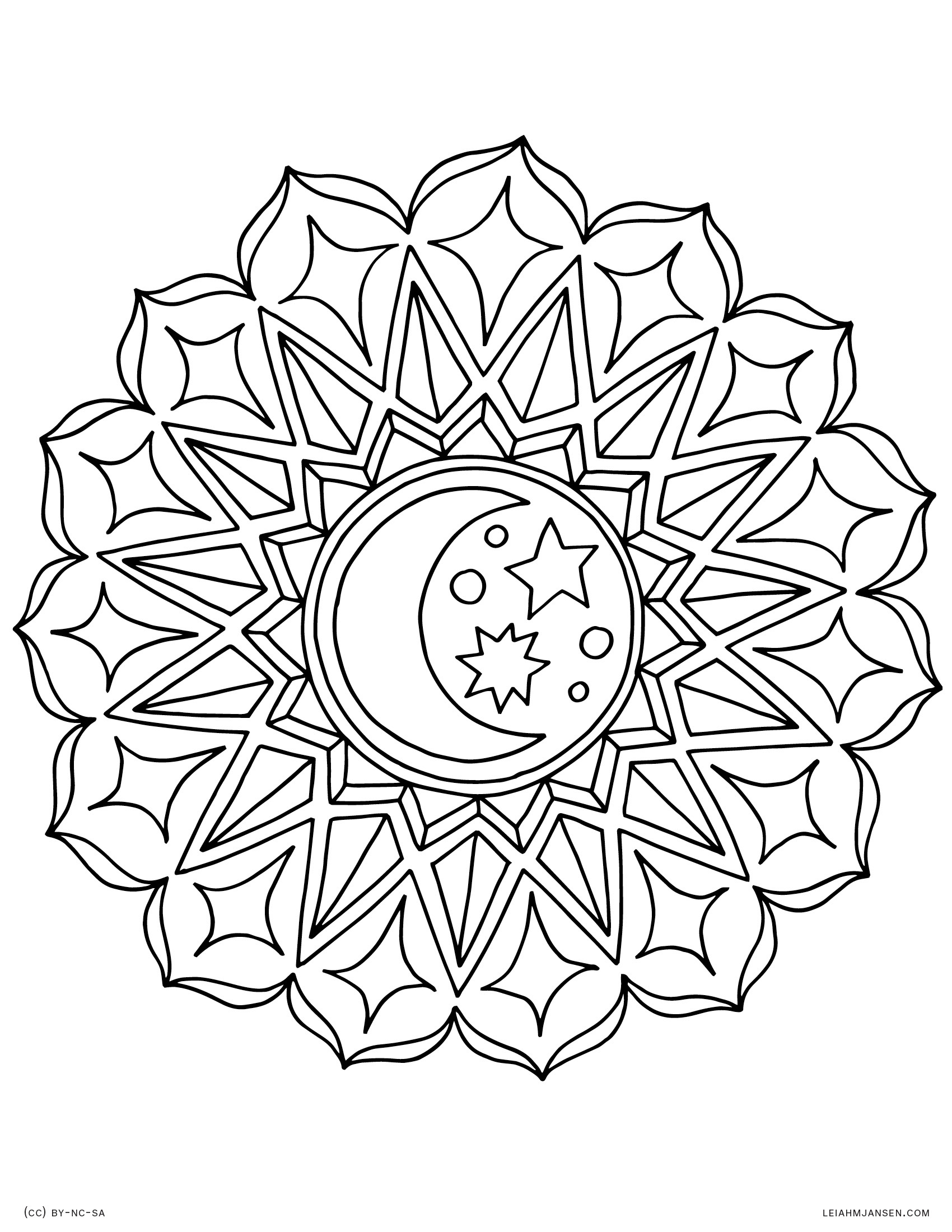 Leiah M Jansen intended for Free Printable Mandala Coloring Pages