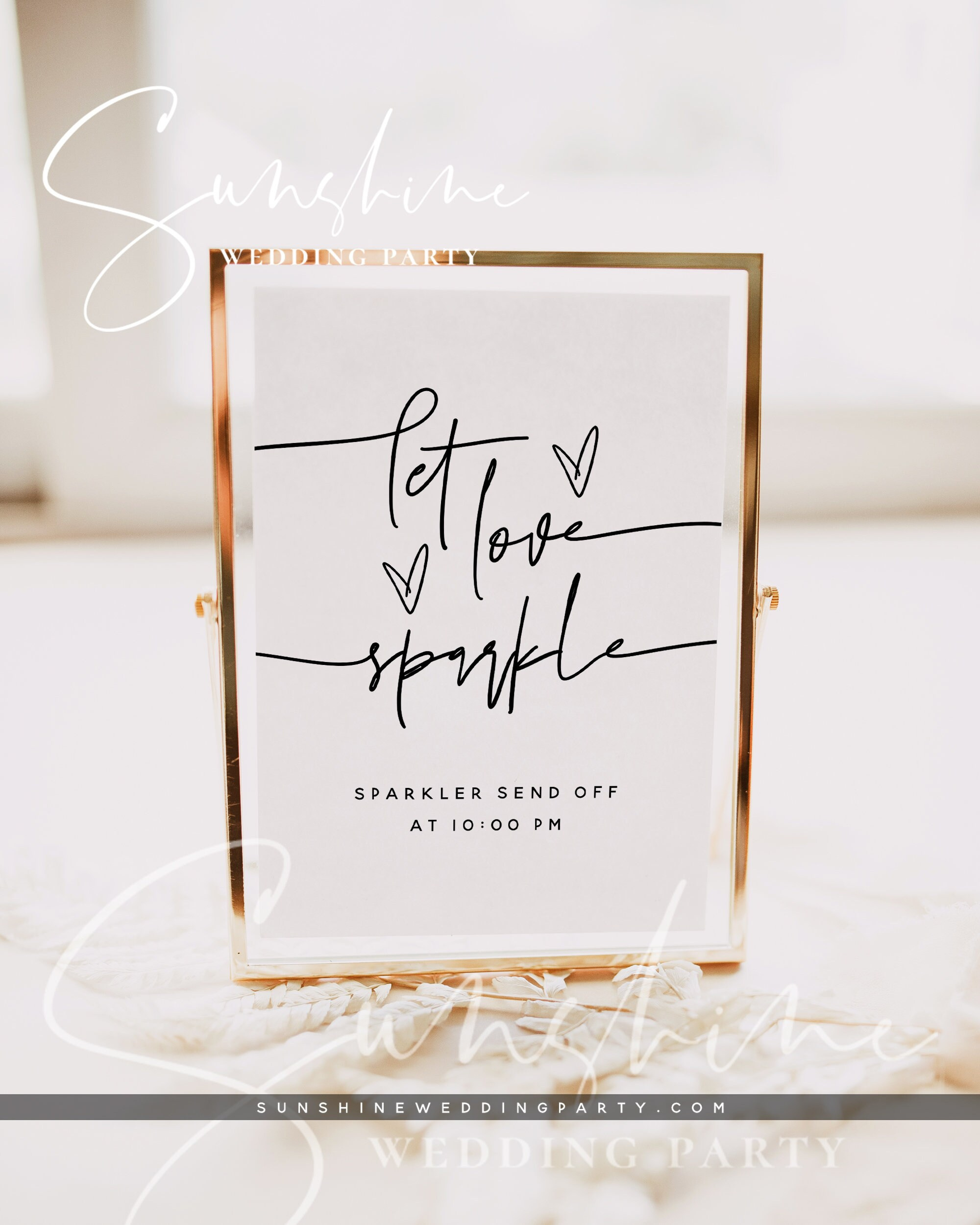 Let Love Sparkle Sign Template, Wedding Sign Download, Printable throughout Free Printable Wedding Sparkler Sign