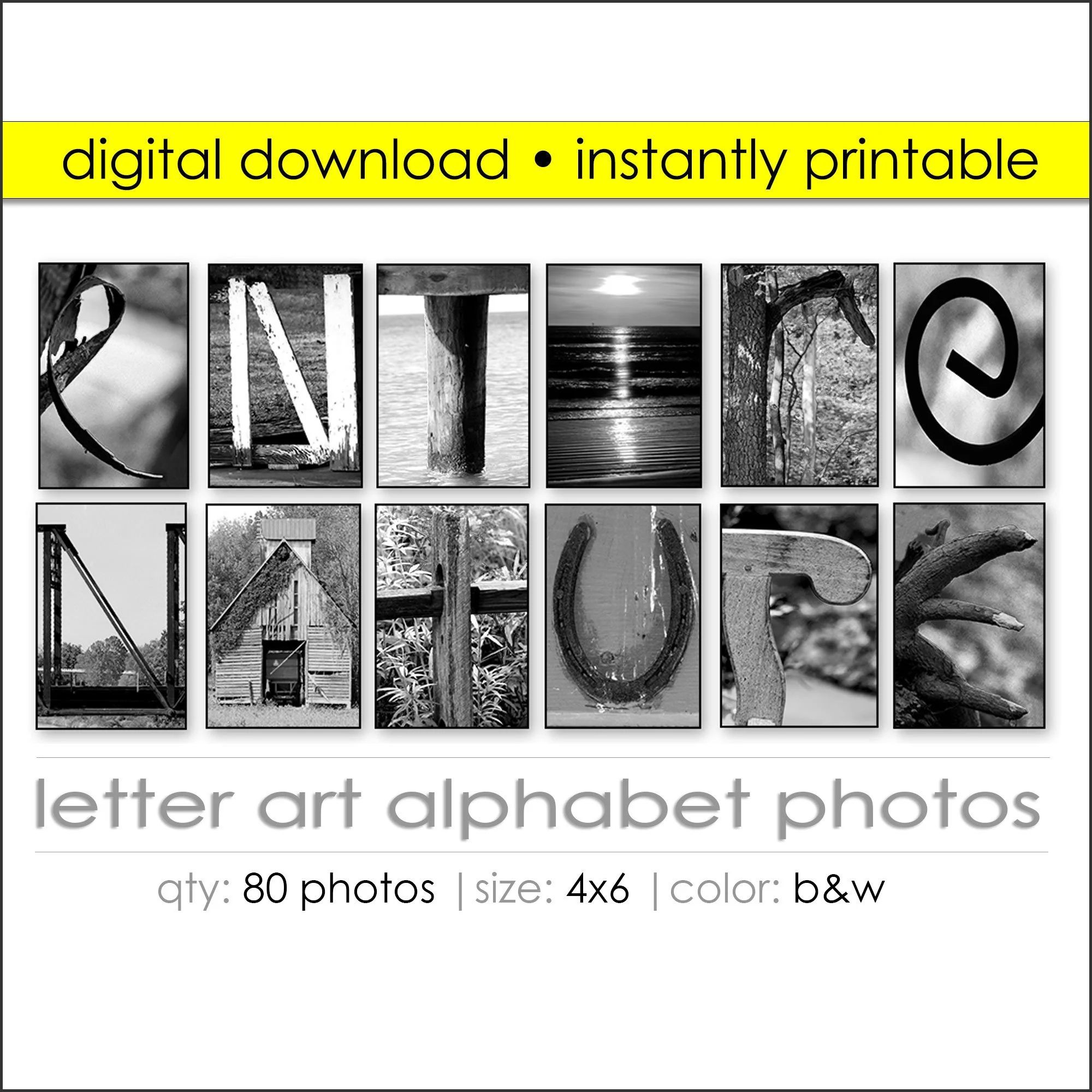 Letter Art Alphabet Photos Nature Theme. Spell Your Name In Pics regarding Free Printable Photo Letter Art