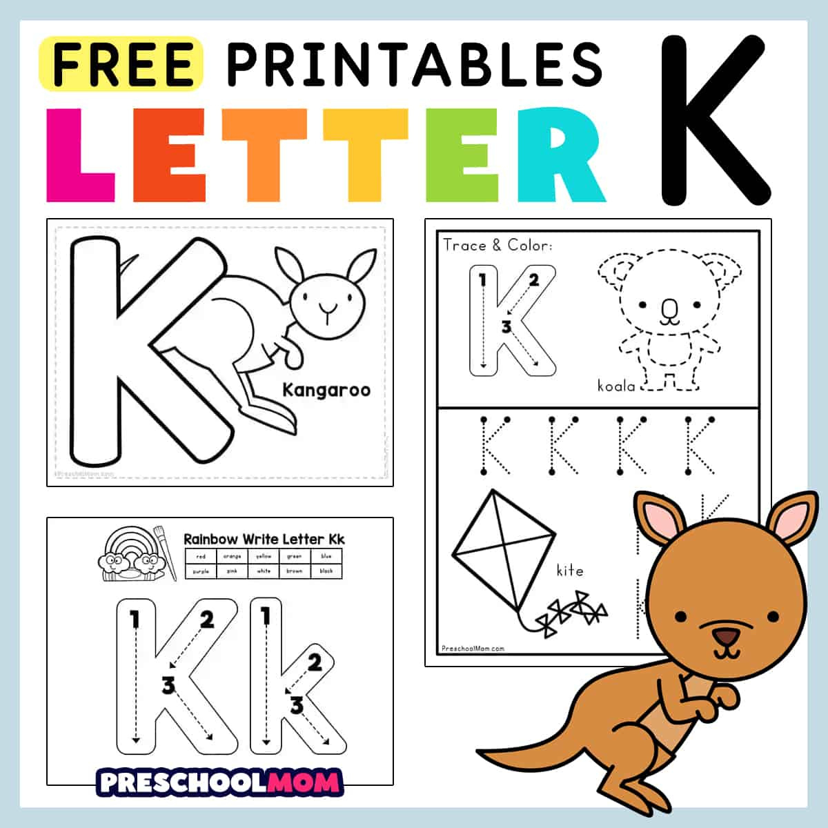 Letter K Preschool Printables - Preschool Mom within Free Printable Letter K Worksheets