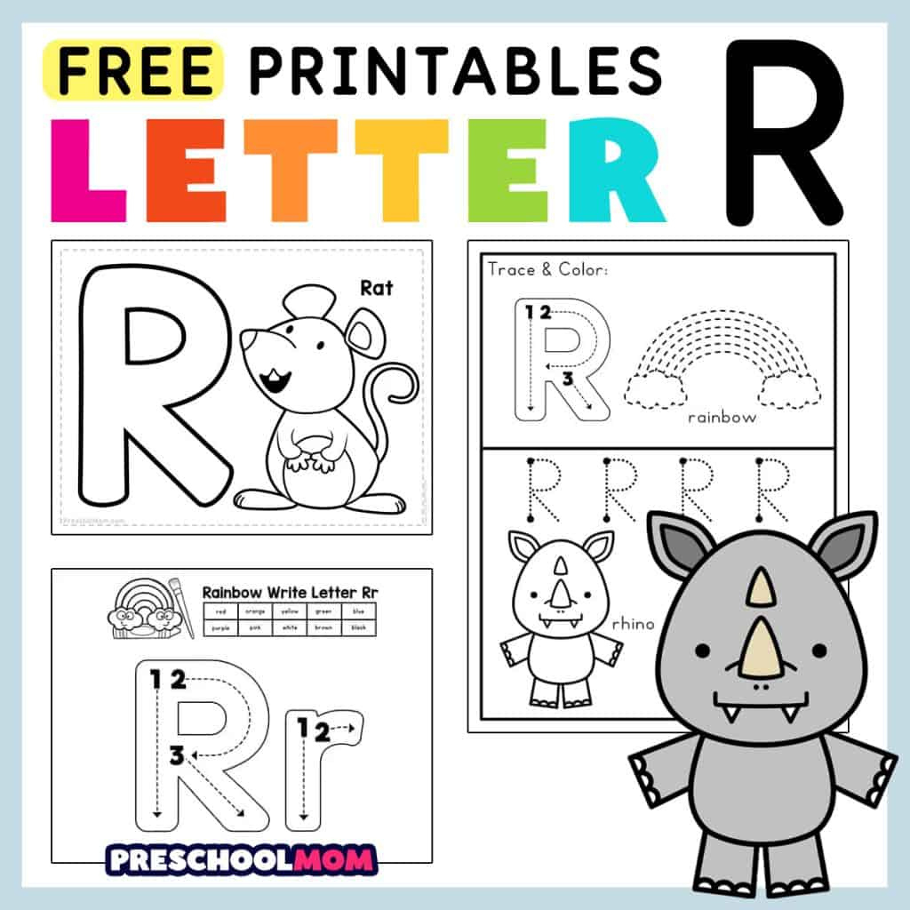 Letter R Preschool Printables - Preschool Mom within Free Printable Preschool Worksheets For The Letter R