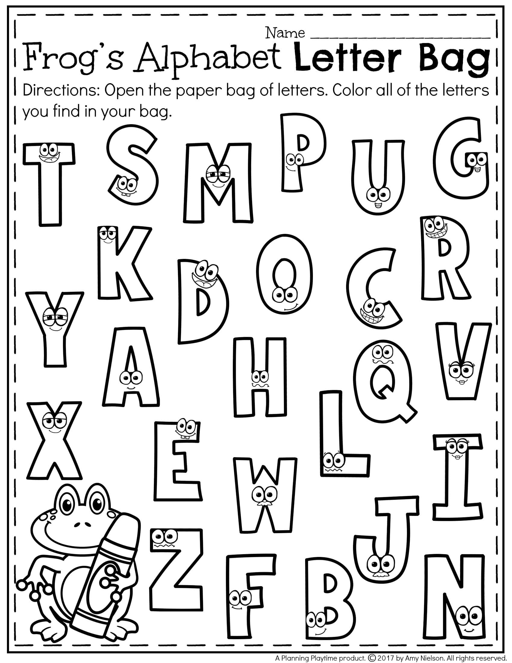 Letter Recognition Worksheets - Planning Playtime with regard to Free Printable Letter Recognition Worksheets