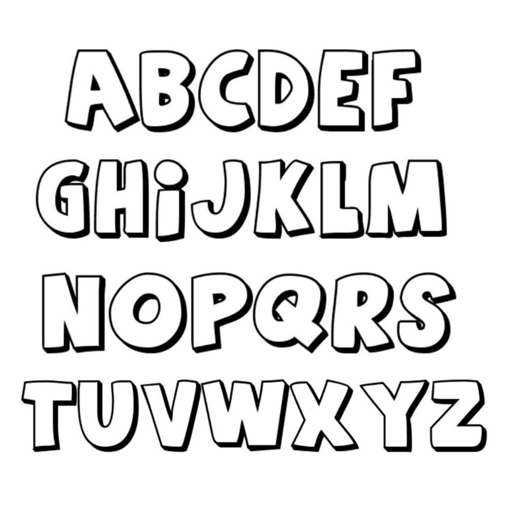 Letters In Different Fonts - 10 Free Pdf Printables | Printablee within Free Printable Bubble Letters Font