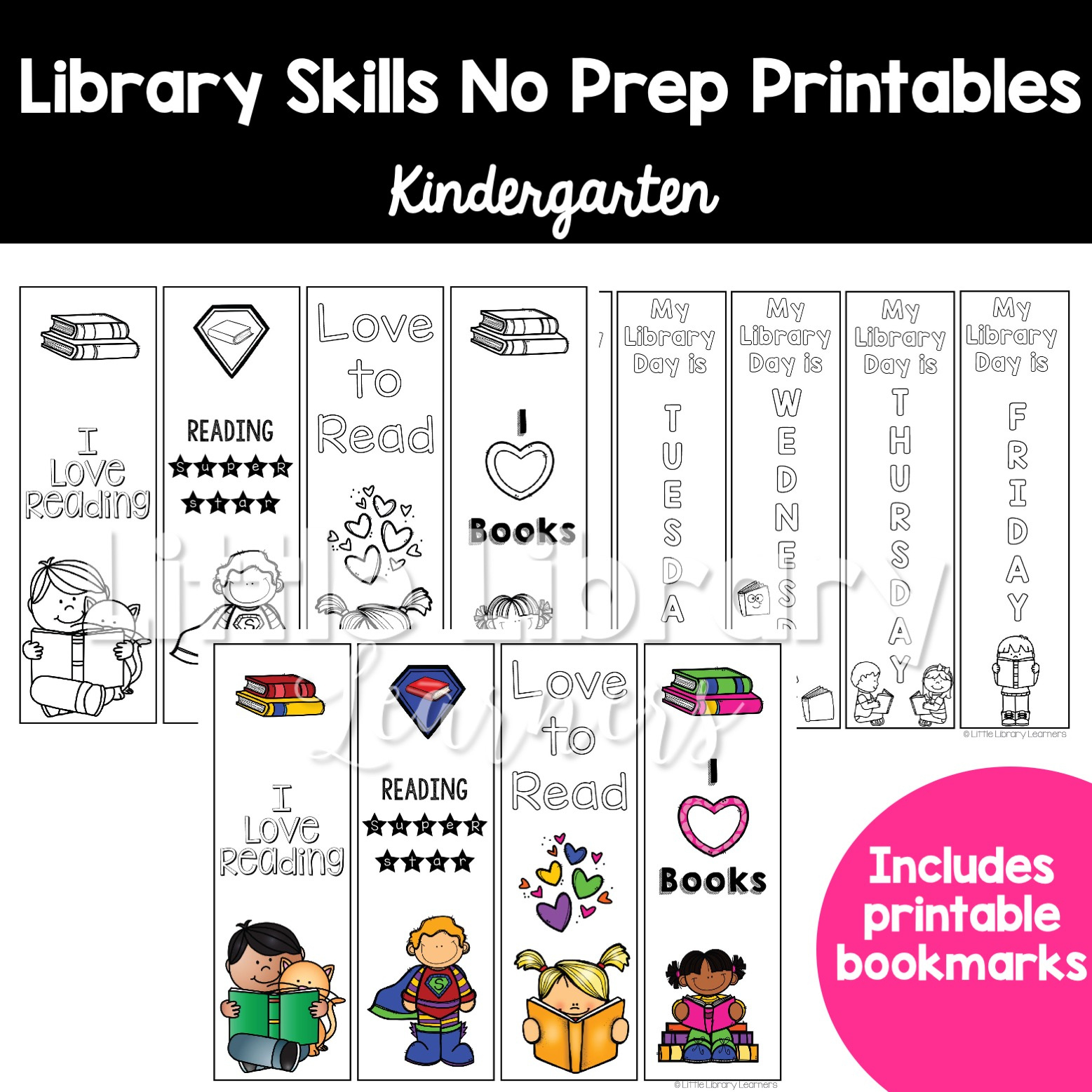 Library Skills No Prep Printables Kindergarten - Worksheets Library pertaining to Free Library Skills Printable Worksheets