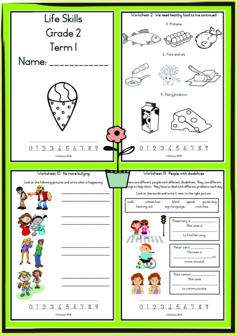 Life Skills Community Safety Signs Printable Worksheets Special for Free Printable Life Skills Worksheets