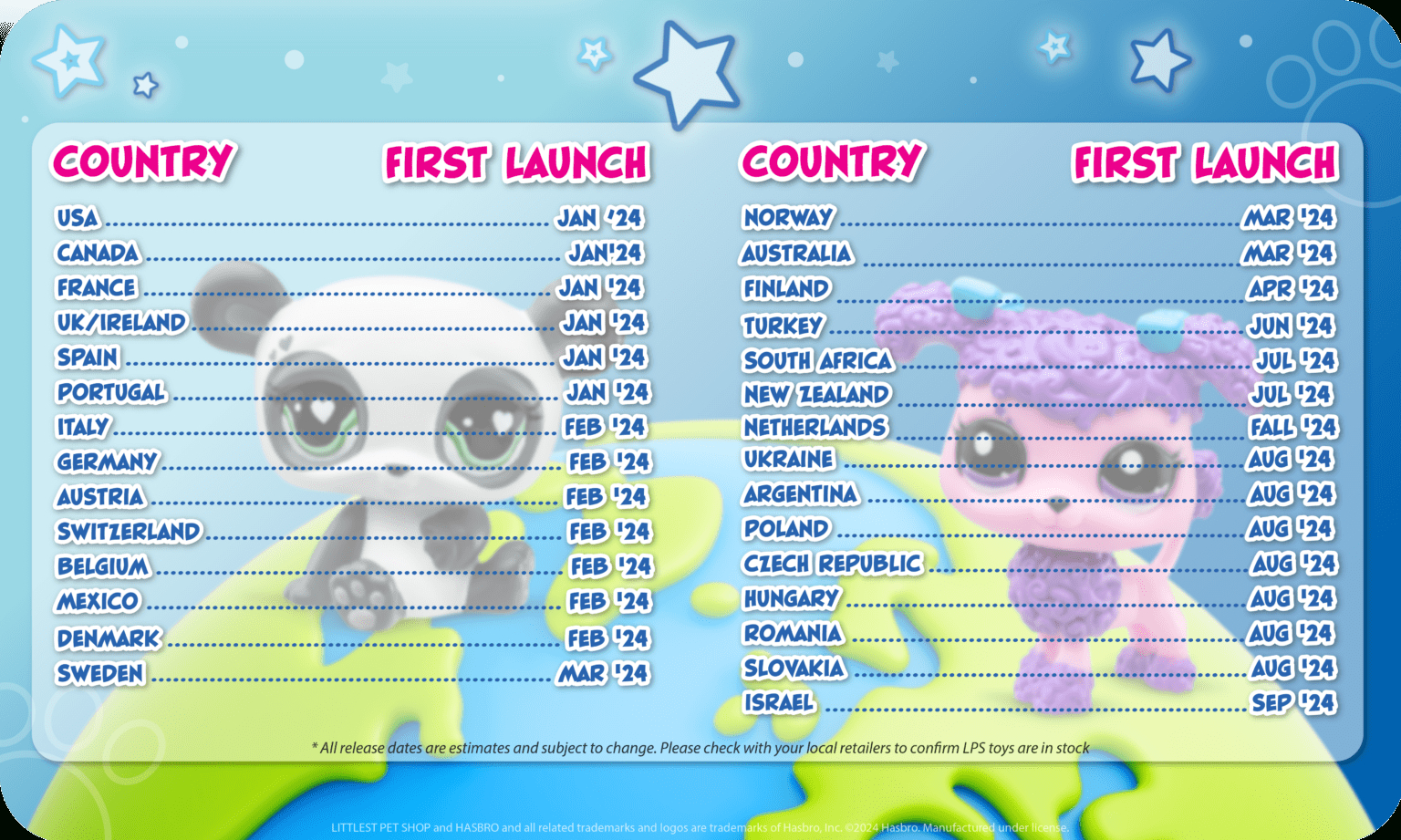 Littlest Pet Shop G7 Launch Day Official Schedule/Calendar For for Littlest Pet Shop Invitations Printable Free