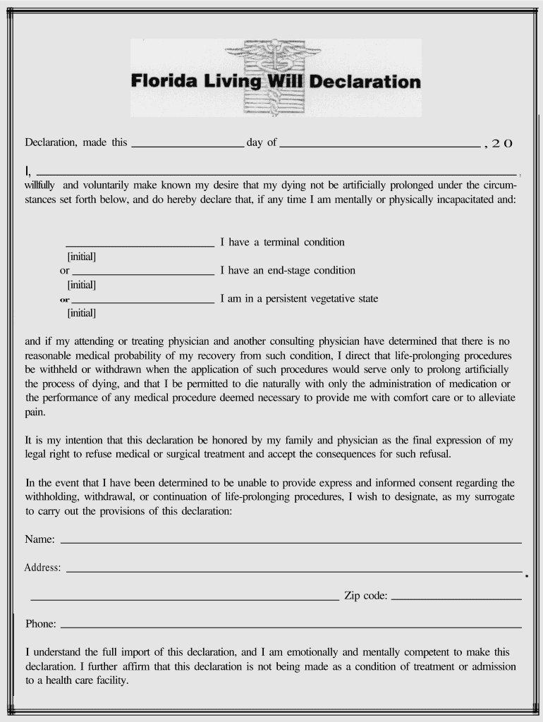 Living Will Template: Fill Out &Amp; Sign Online | Dochub pertaining to Free Online Printable Living Wills