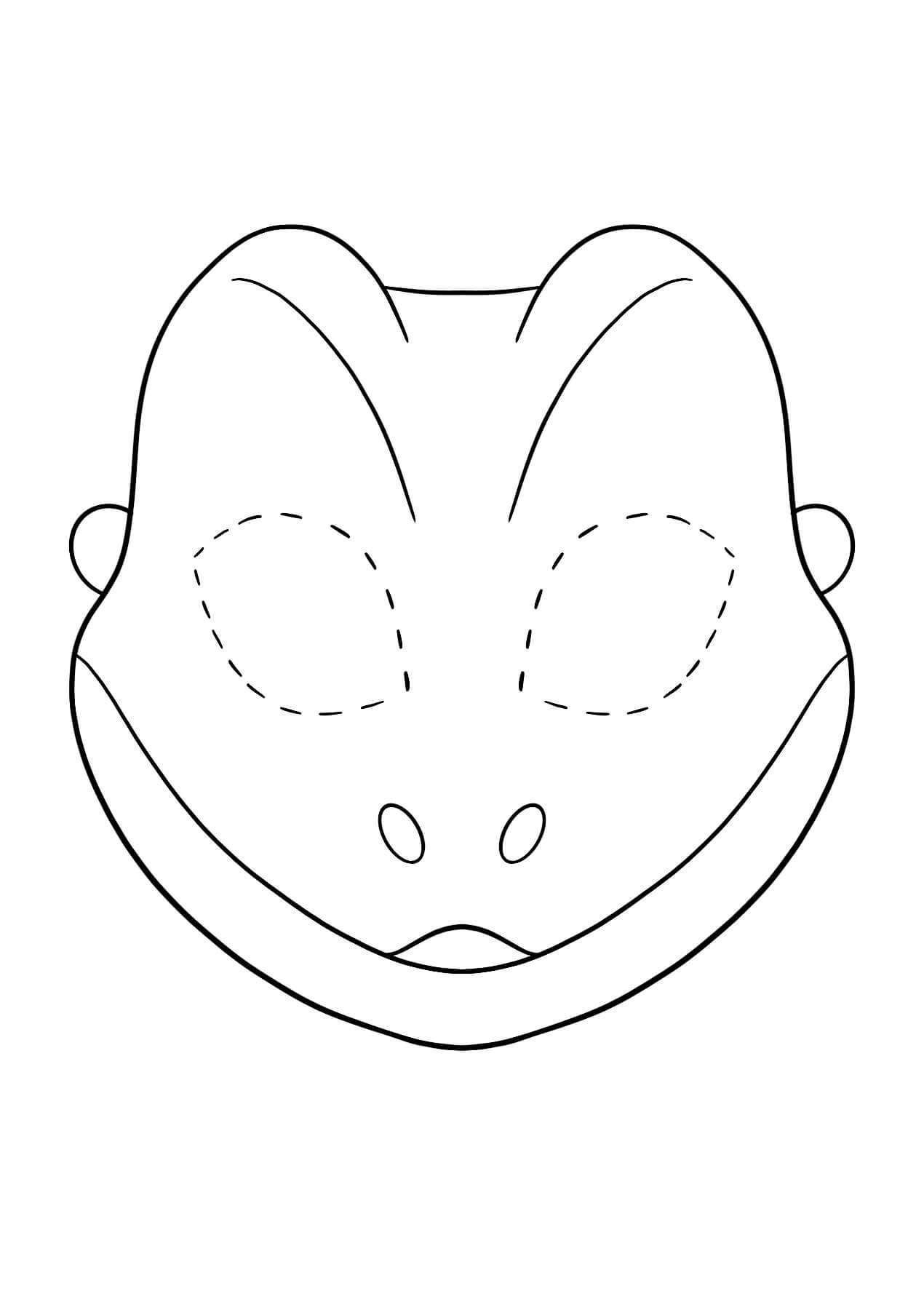 Lizard Mask Coloring Page - Download, Print Or Color Online For Free regarding Free Printable Lizard Mask