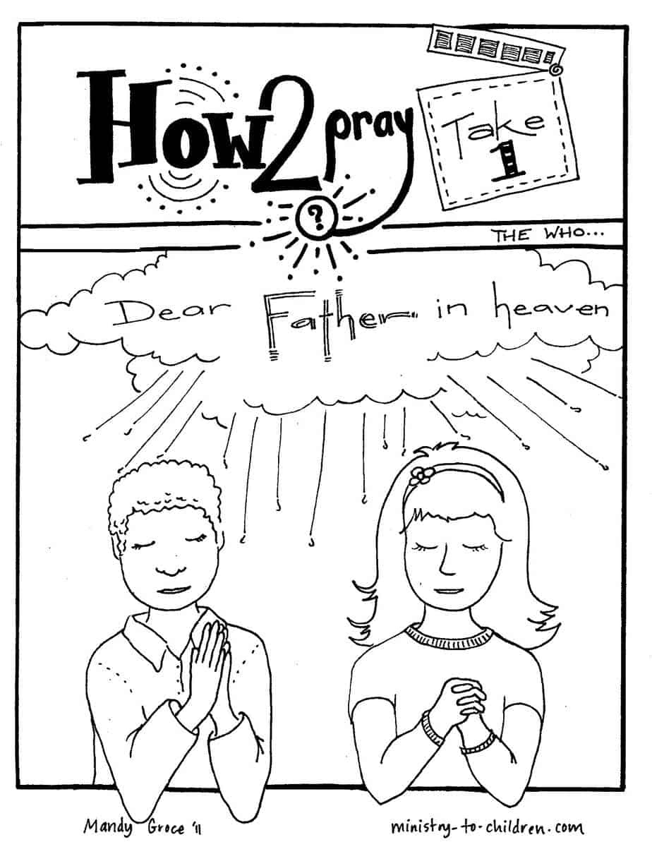 Lord'S Prayer Coloring Pages throughout Free Printable Lord's Prayer Coloring Pages