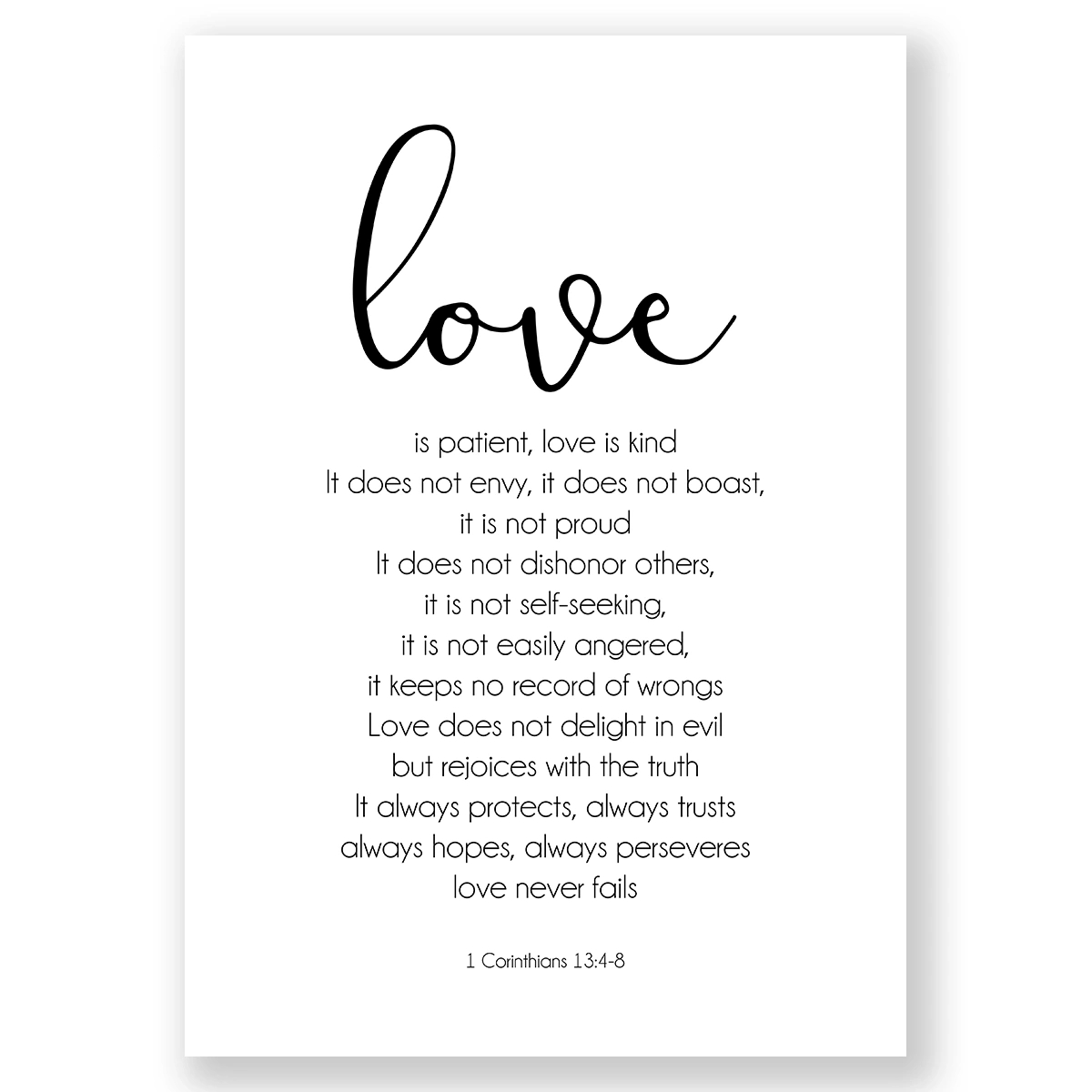 Love Is Patient Love Is Kind Print - Wall Art Printable Prints in Love Is Patient Free Printable