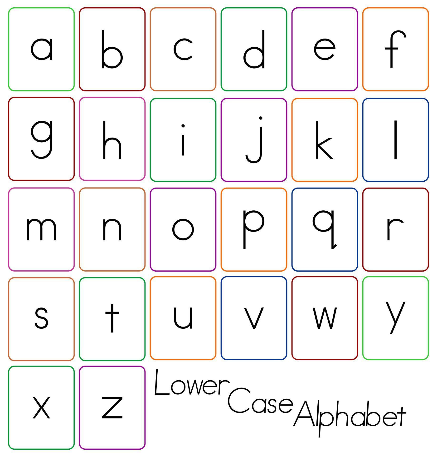 Lower Case Alphabet Flash Cards - 10 Free Pdf Printables with regard to Free Printable Lower Case Letters Flashcards