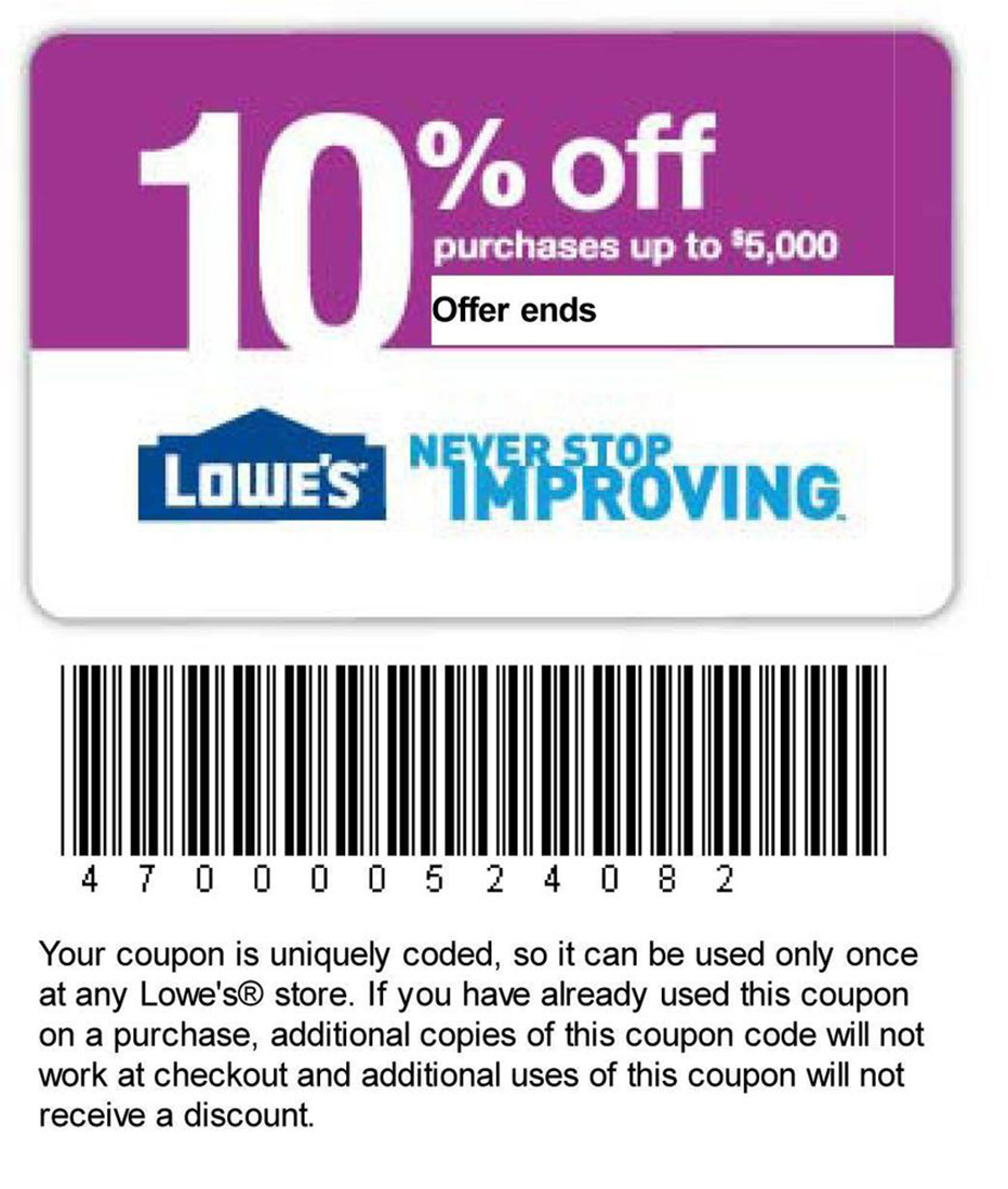Lowes To Extend Exclusive Savings Offer To First Responder throughout Lowes Coupon Printable Free