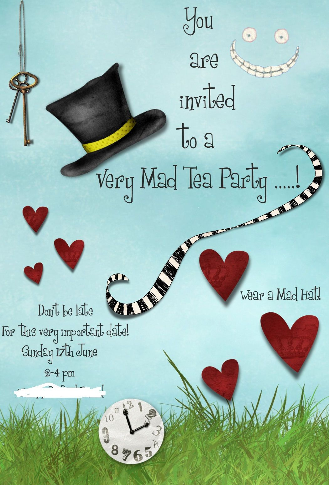 Mad Hatters Tea Party! intended for Mad Hatter Tea Party Invitations Free Printable