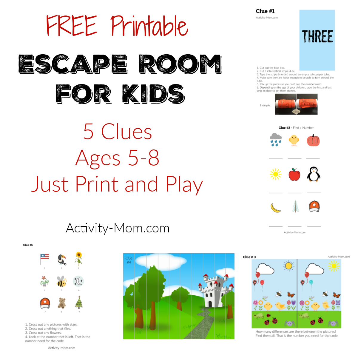 Make Your Own Escape Room Challenge For Kids (Free Printable regarding Free Printable Escape Room Game