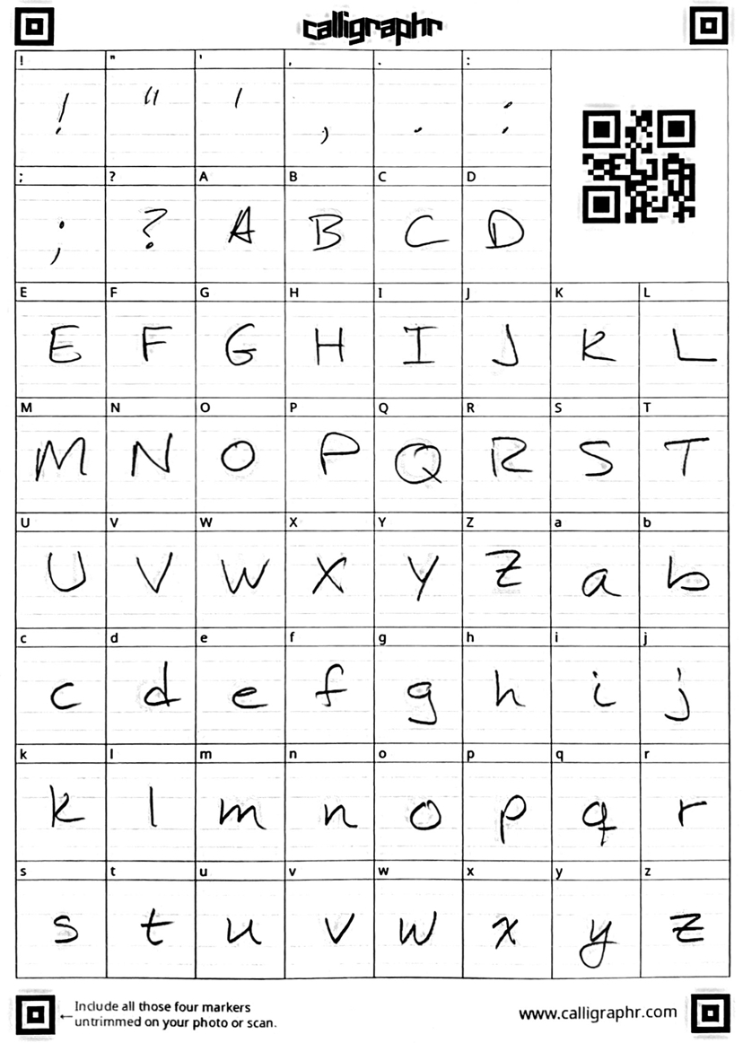 Make Your Own Handwriting Font With Calligraphr - Podfeet Podcasts in Free Printable Fonts No Download