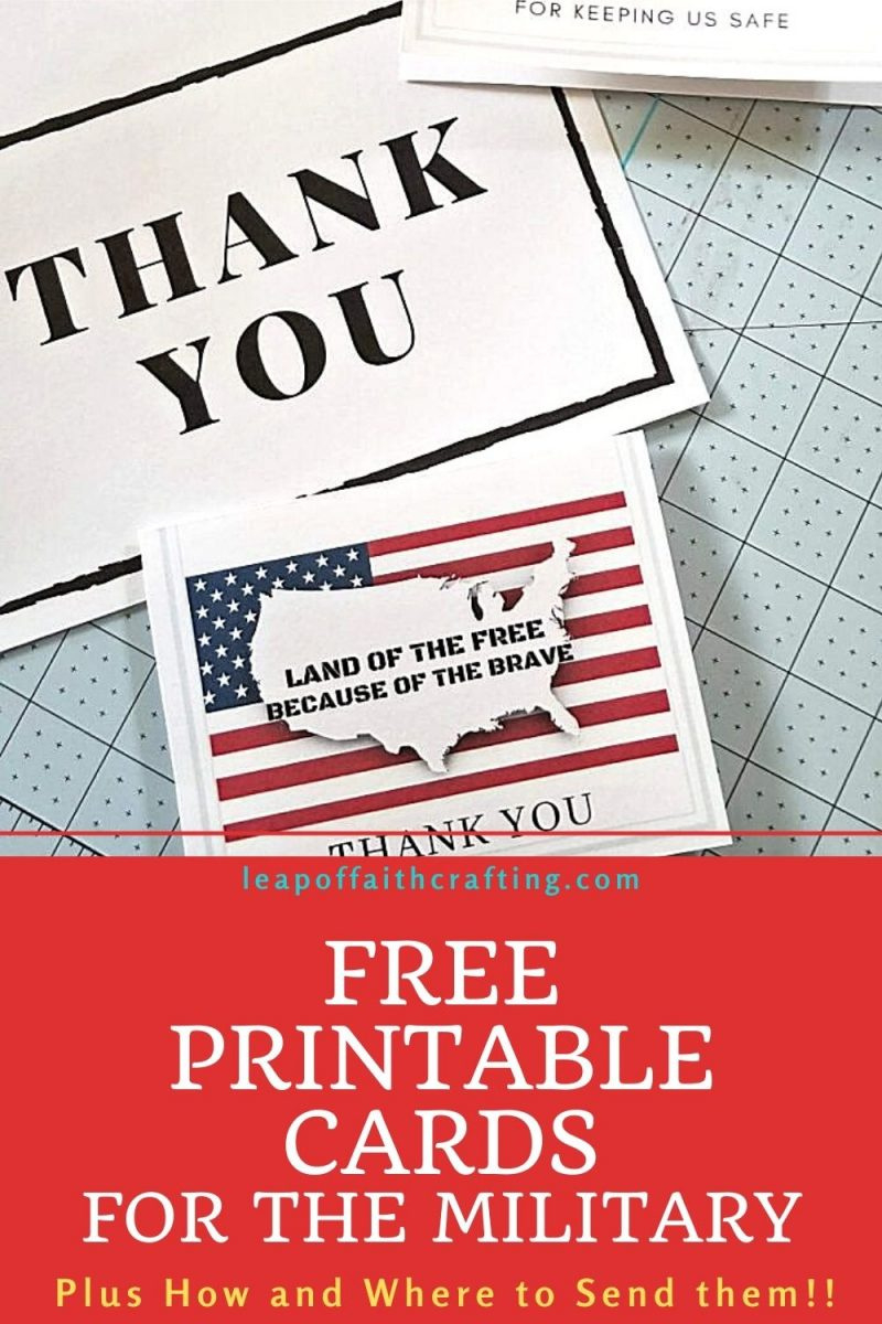 Making Cards For Soldiers: All You Need To Know! - Leap Of Faith inside Free Printable Thank You Cards For Soldiers