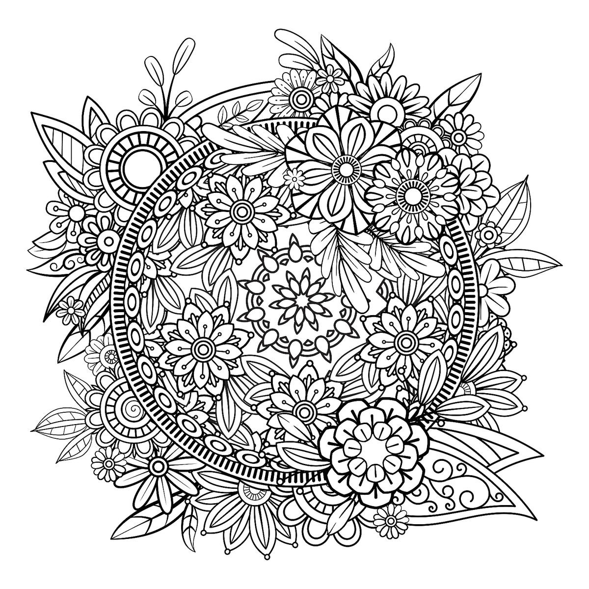 Mandala Coloring Pages: Free Printable Coloring Pages Of Mandalas inside Free Printable Mandala Coloring Pages For Adults