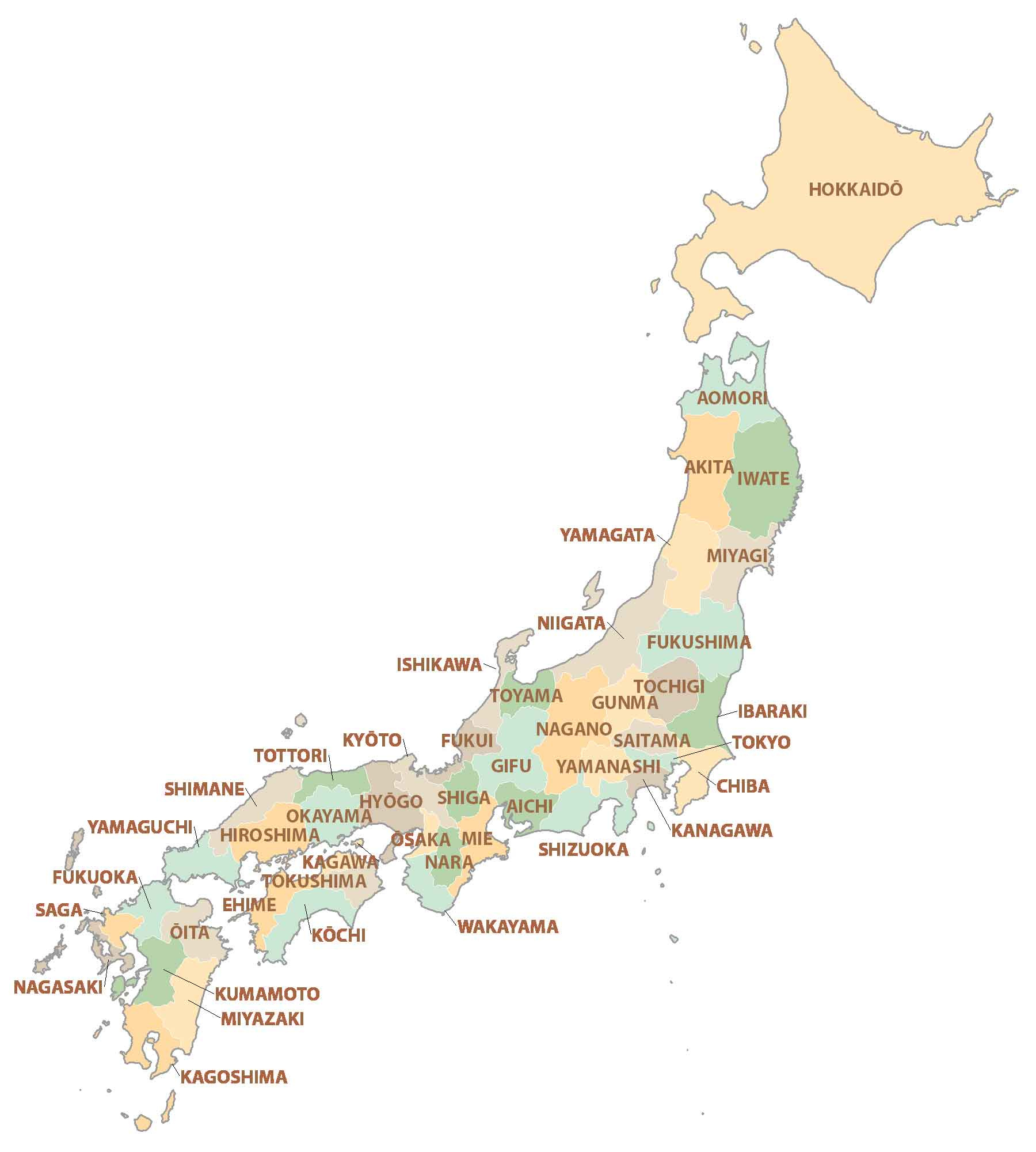 Map Of Japan - Cities And Roads - Gis Geography throughout Free Printable Map Of Japan