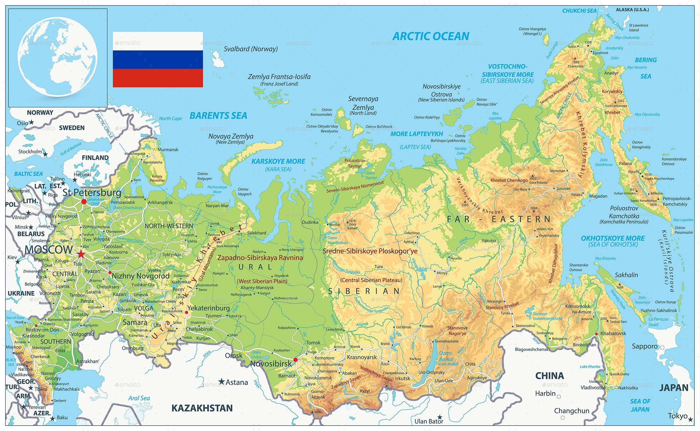 Map Of Russia: Offline Map And Detailed Map Of Russia throughout Free Printable Map Of Russia