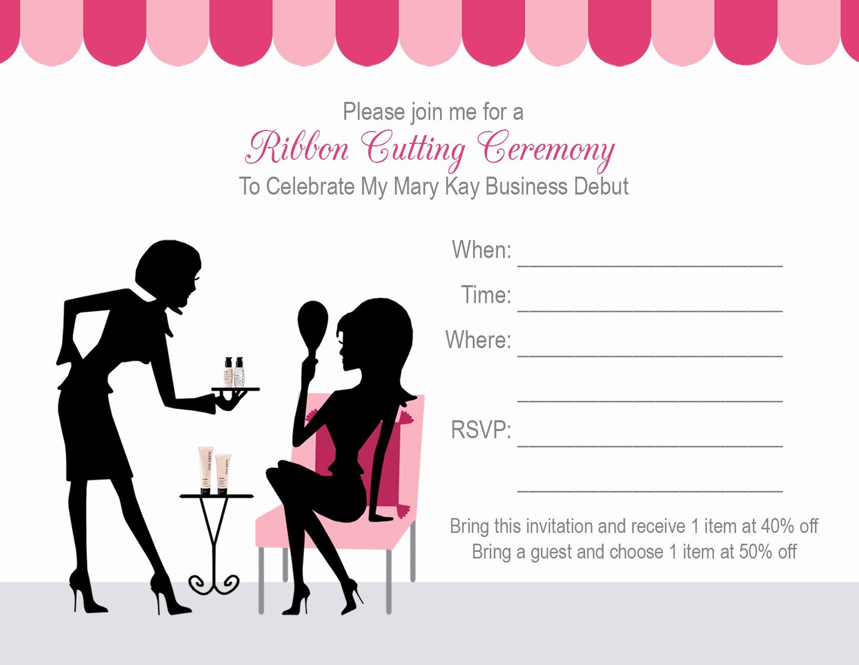 Mary Kay Invitations Template Unique Mary Kay Party Invitation in Mary Kay Invites Printable Free