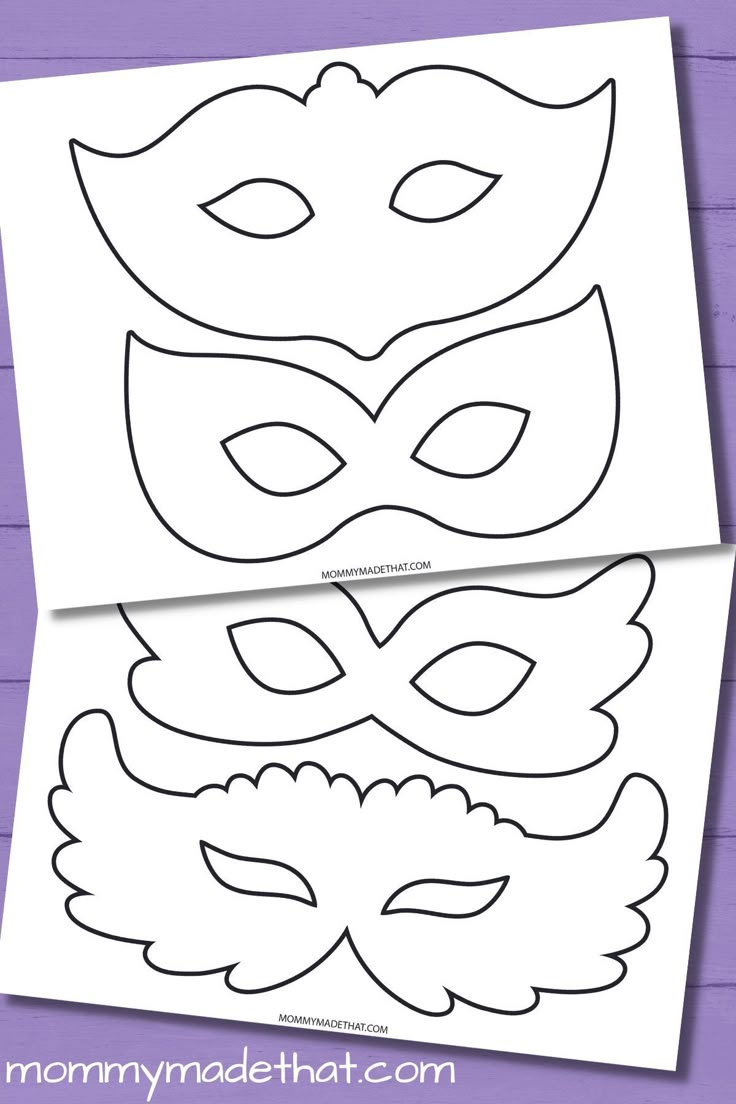 Masquerade And Mardi Gras Mask Templates (Free Printables) with regard to Free Printable Paper Masks