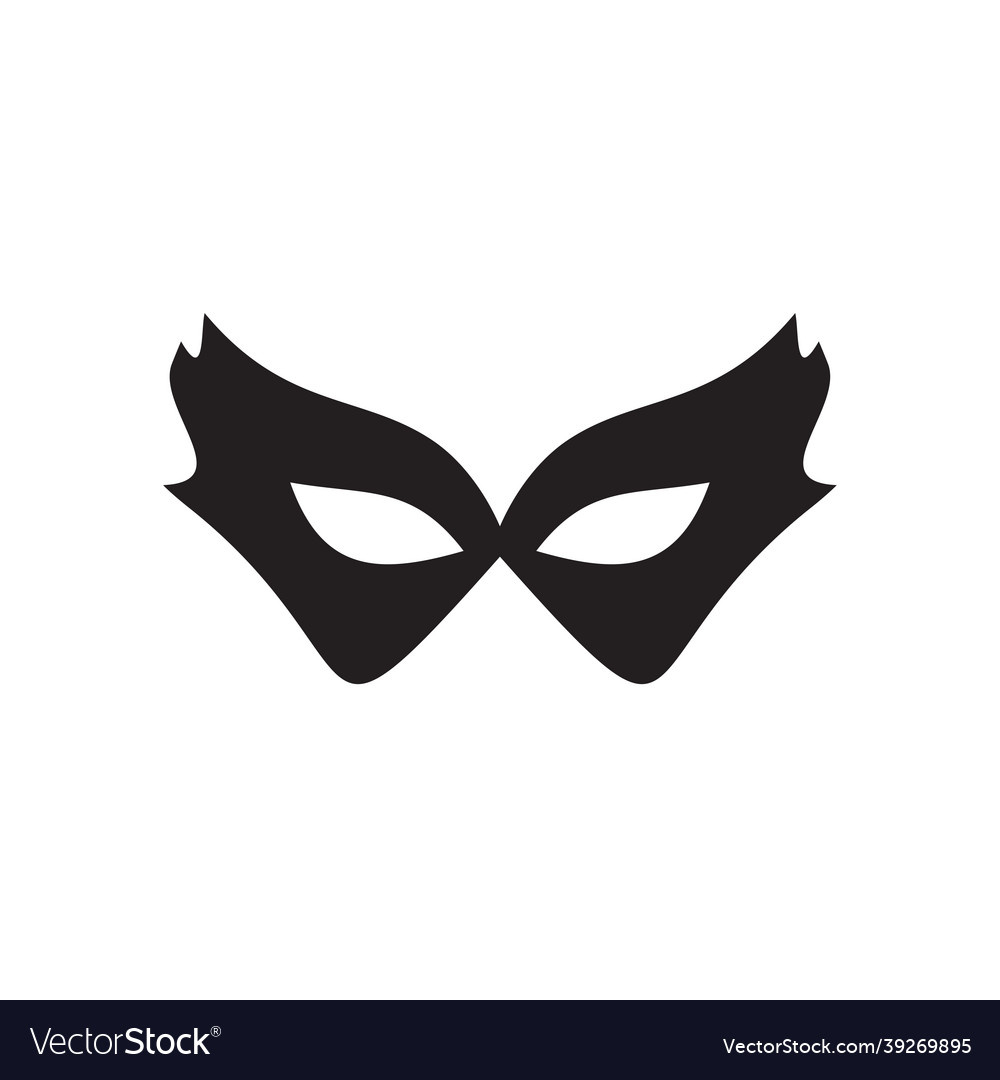 Masquerade Mask Logo Design Template Royalty Free Vector inside Free Printable Masquerade Masks