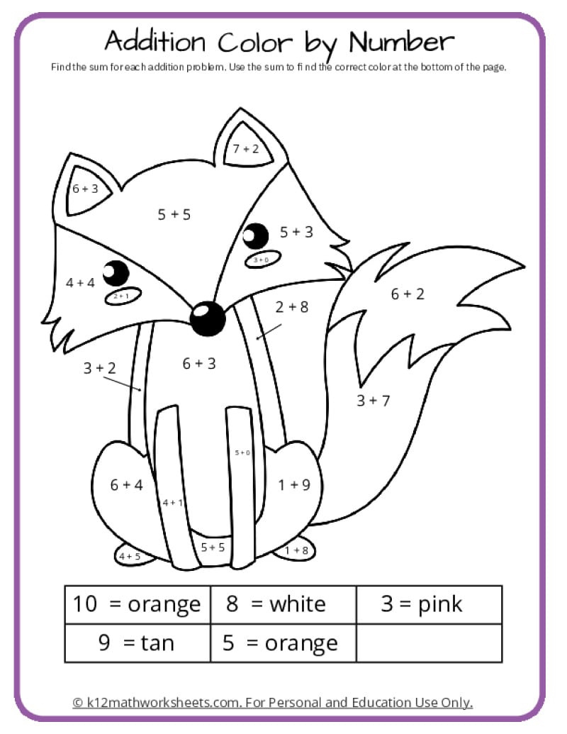 Math Coloring Pages | Printable Pdfsk12Mathworksheets in Free Printable Math Coloring Sheets