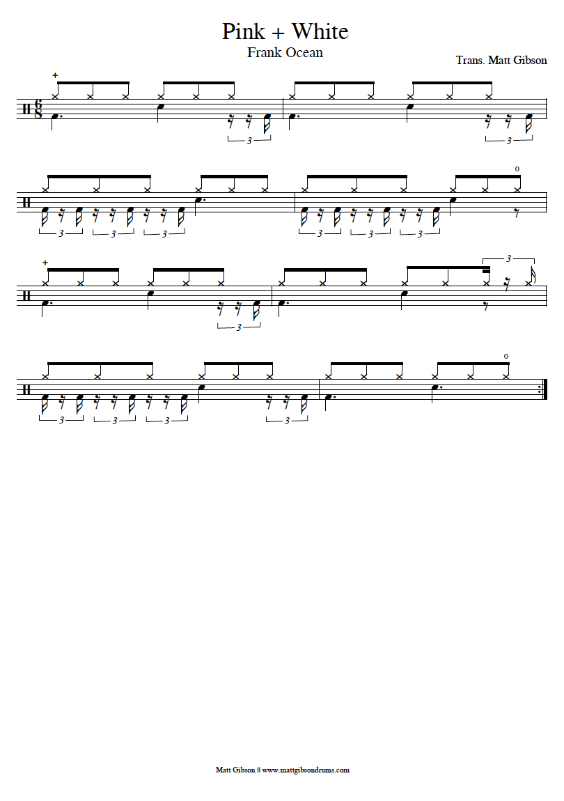 Matt Gibson Drums - Brisbane Based Drum Tutor with regard to Free Printable Drum Sheet Music