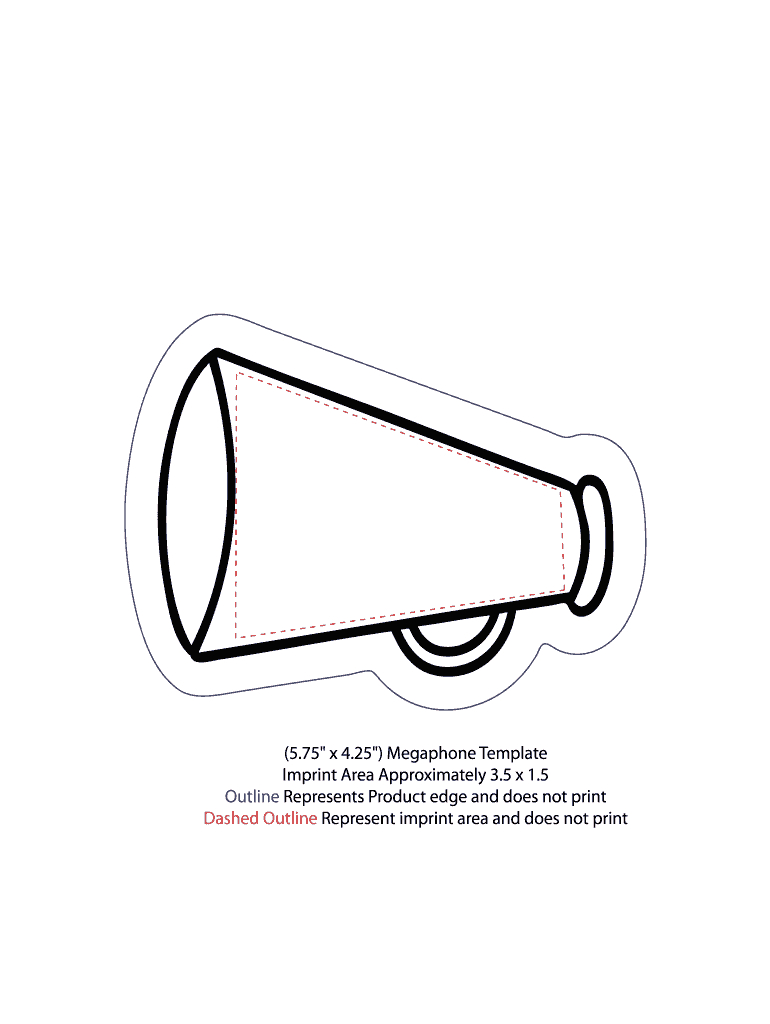 Megaphone Template: Fill Out & Sign Online | Dochub within Free Printable Megaphone Template