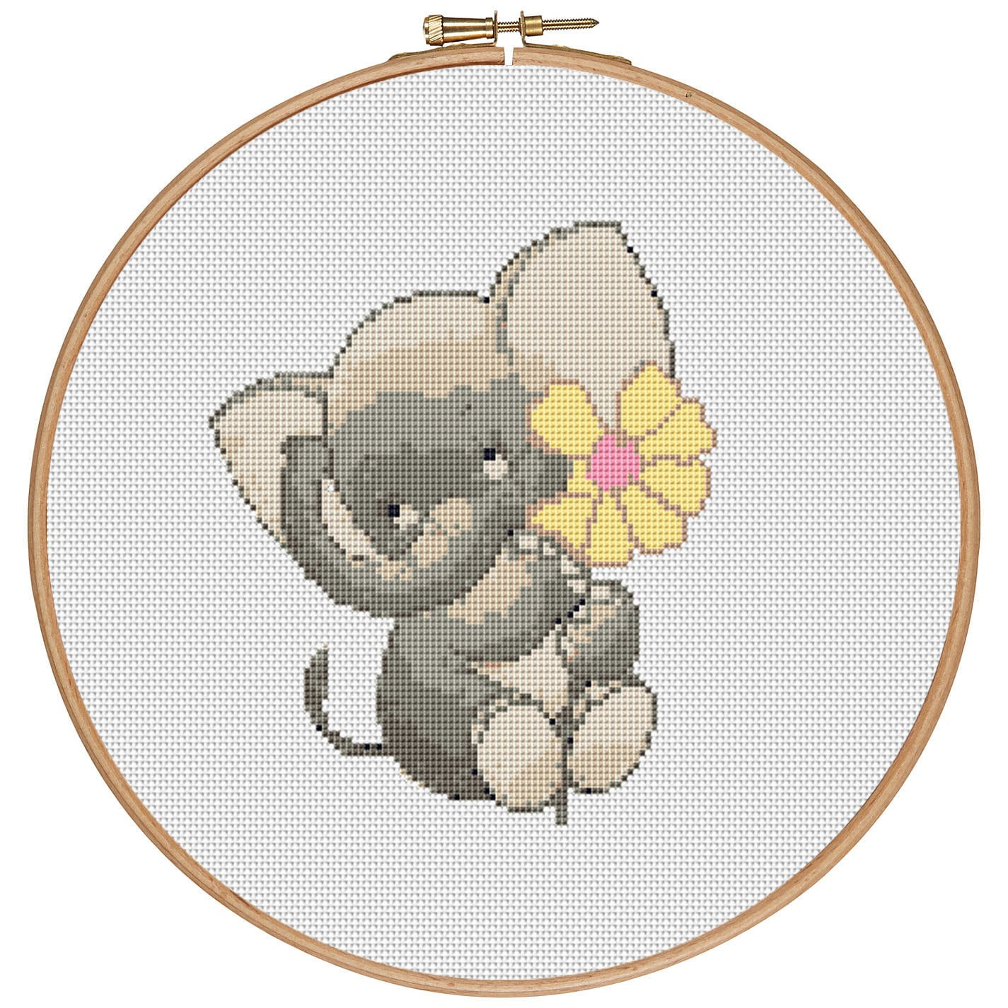 Mehr Gratis - Elefant - Zählmuster Pdf-Sofortdownload throughout Baby Cross Stitch Patterns Free Printable