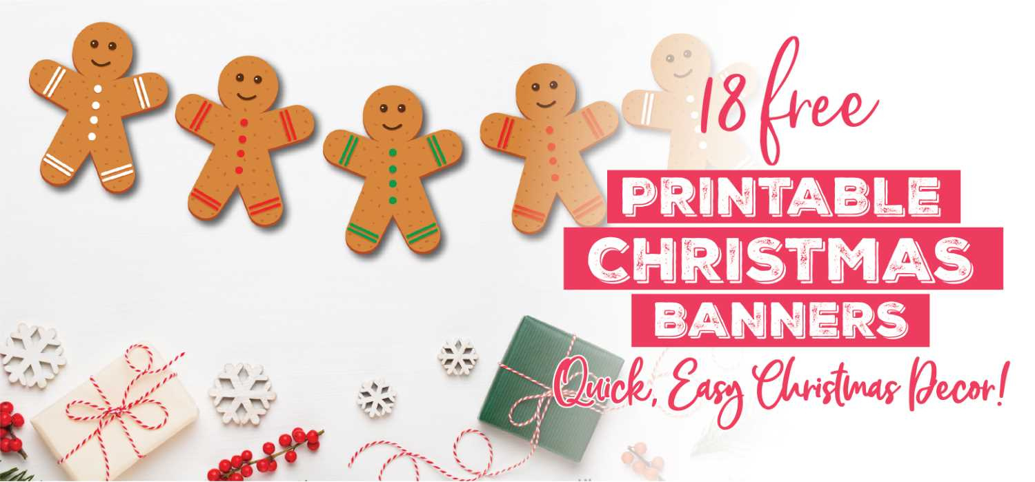 Merry Christmas Banners - 18 Awesome Styles To Print &amp;amp; Decorate within Free Printable Christmas Banner