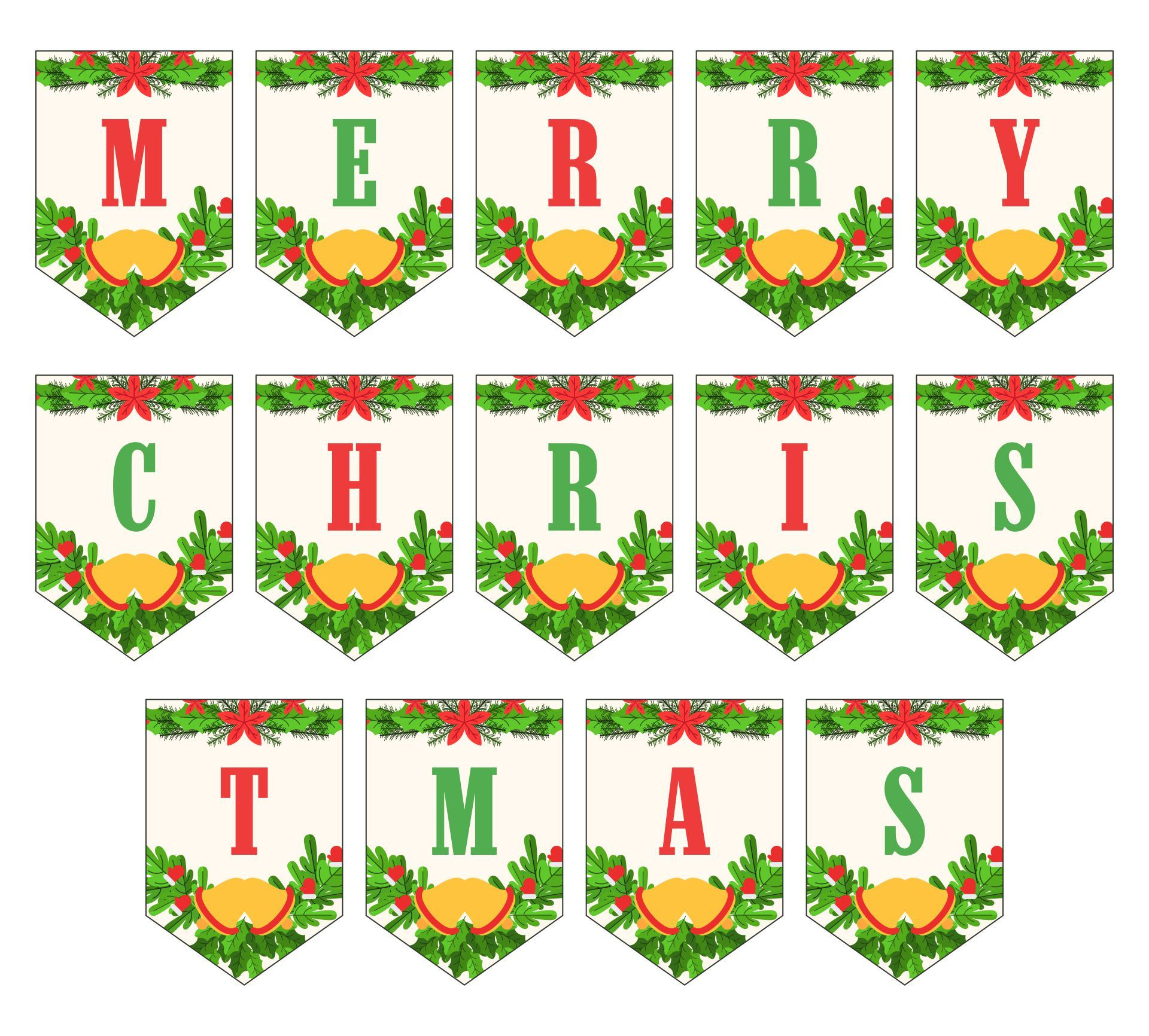 Merry Christmas For Letters - 15 Free Pdf Printables | Printablee throughout Free Printable Christmas Letters