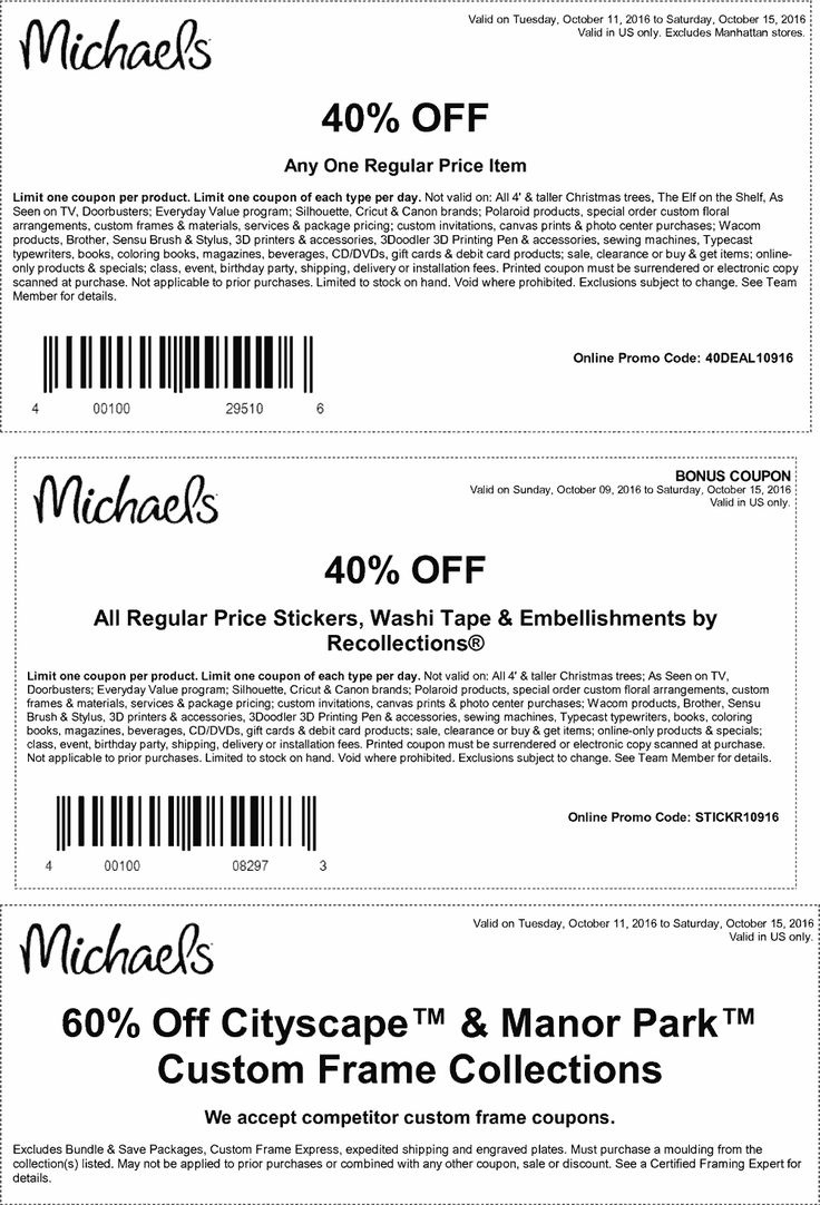 Michaels 🆓 Coupons & Shopping Deals! throughout Free Printable Michaels Coupons