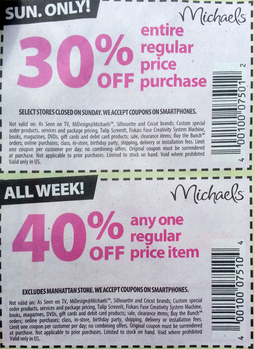Michaels Printable Coupons 2024 For Use Online And In Store throughout Free Printable Michaels Coupons