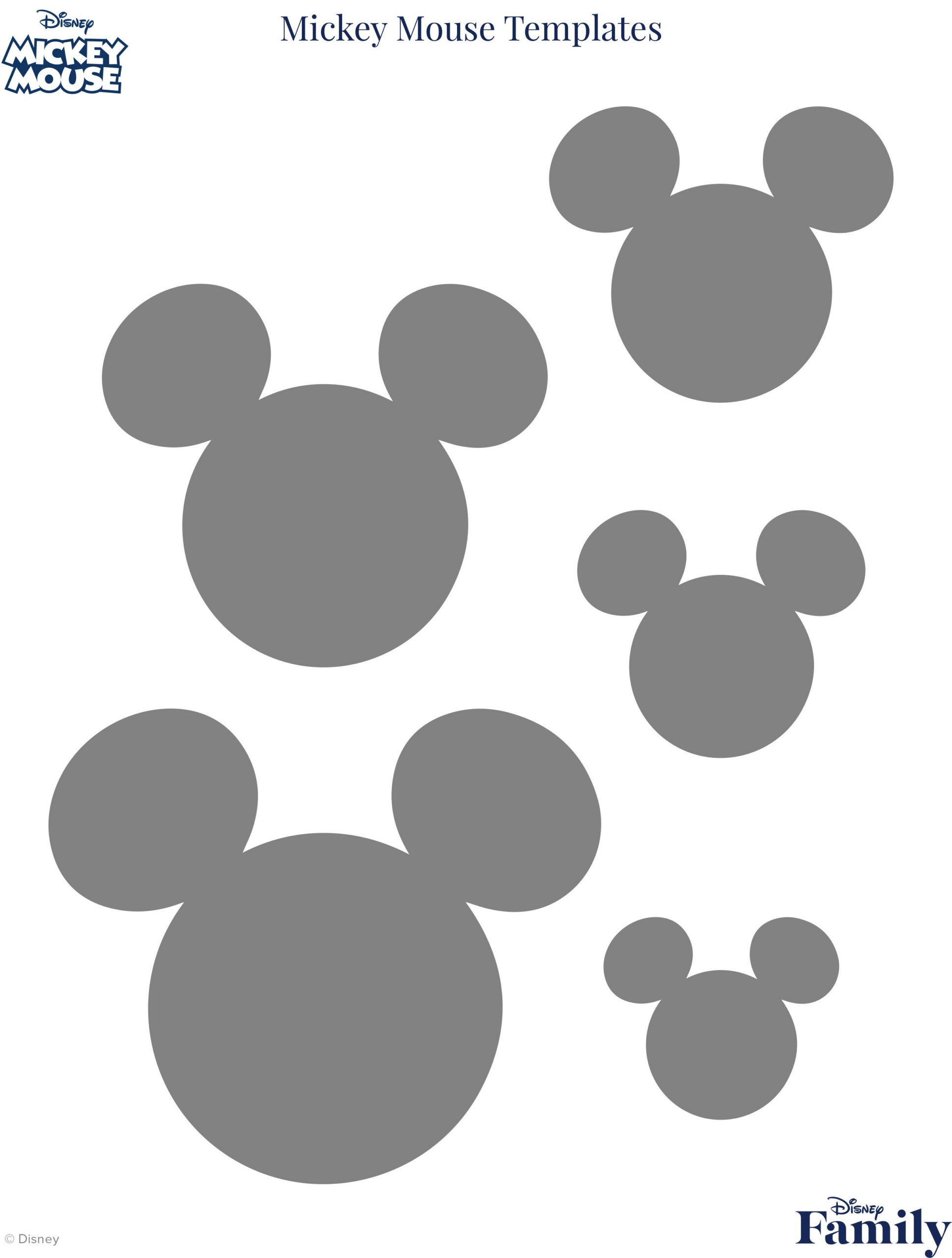 Mickey Mouse Template | Disney News throughout Free Printable Mickey Mouse Head