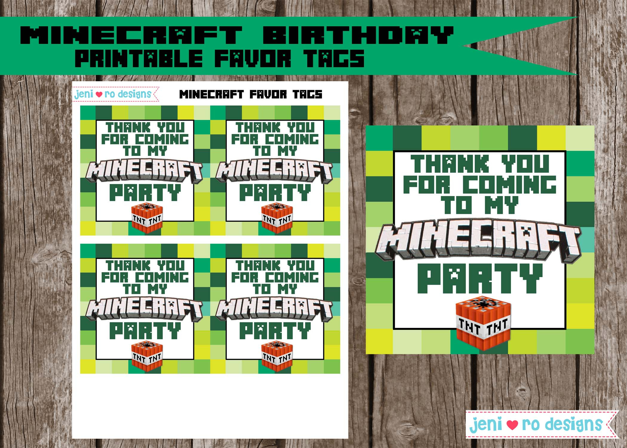 Minecraft Birthday Thank You Cards - Worksheets Library in Free Printable Minecraft Thank You Notes