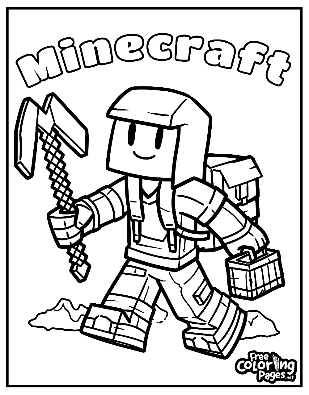 Minecraft Coloring Pages - Free Coloring Pages within Free Printable Minecraft Activity Pages