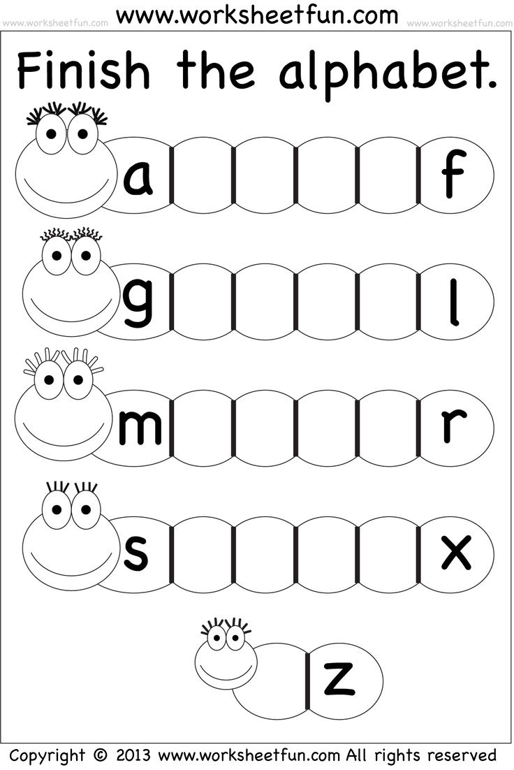 Missing Lowercase Letters – Missing Small Letters – Worksheet throughout Free Printable Alphabet Worksheets For Grade 1