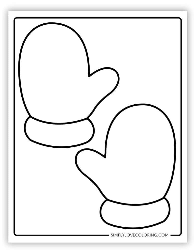Mitten Templates (Free Pdf Printables) - Simply Love Coloring pertaining to Free Mitten Template Printable