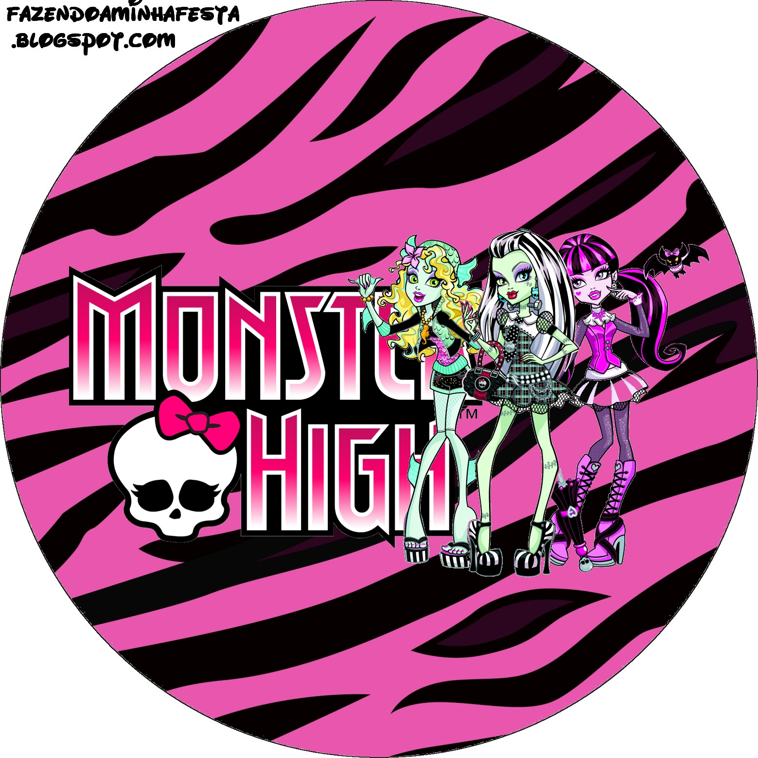 Monster High: Free Printable Labels. - Oh My Fiesta! In English for Free Printable Monster High Stickers