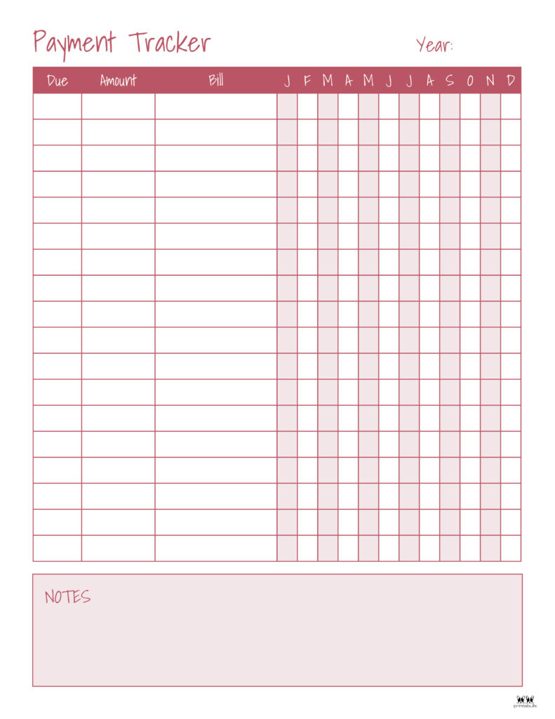 Monthly Bill Organizers - 18 Free Printables | Printabulls pertaining to Free Printable Bill Payment Schedule
