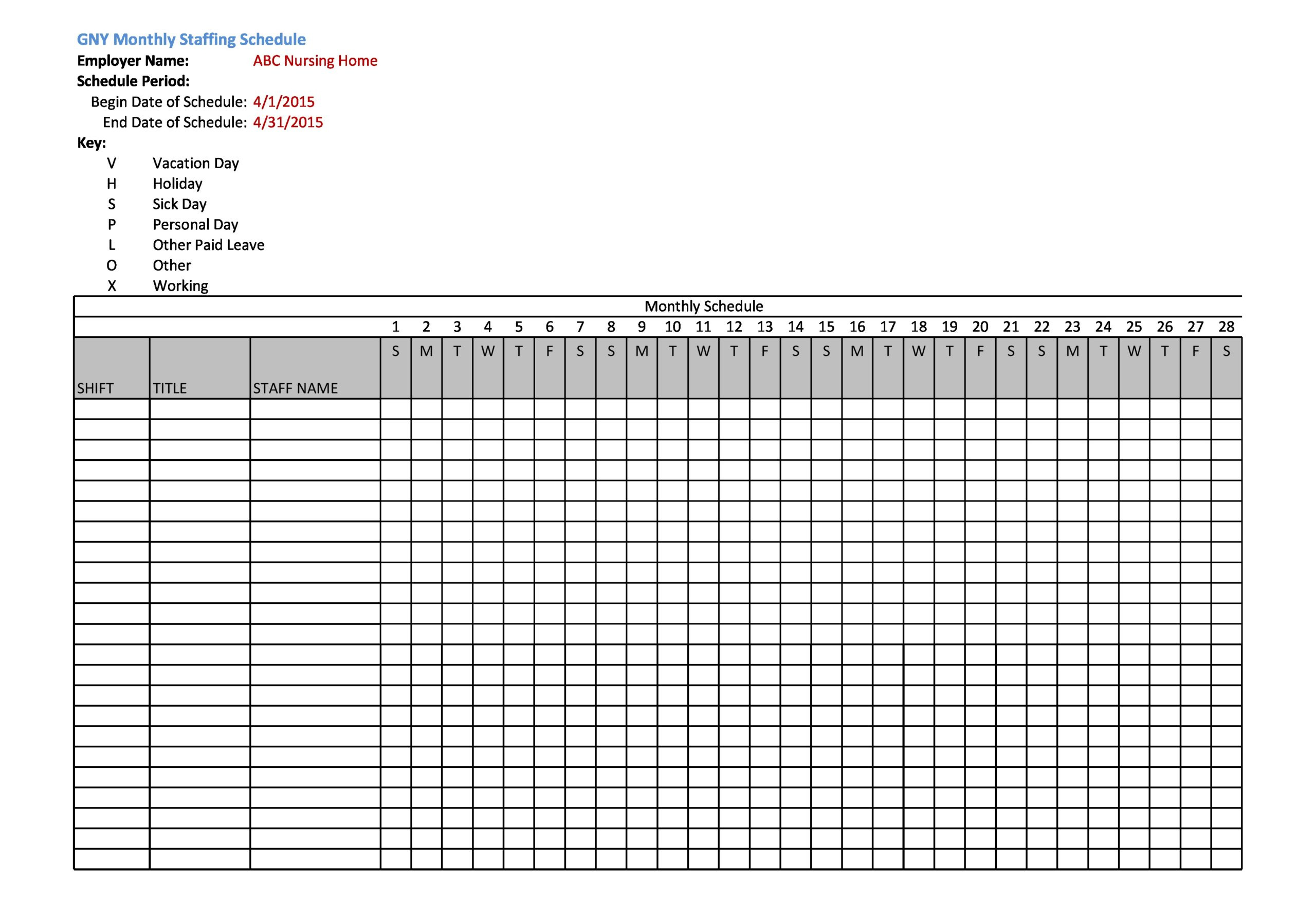 Monthly Schedule Templates For Microsoft Word - Worksheets Library with regard to Free Printable Monthly Work Schedule Template