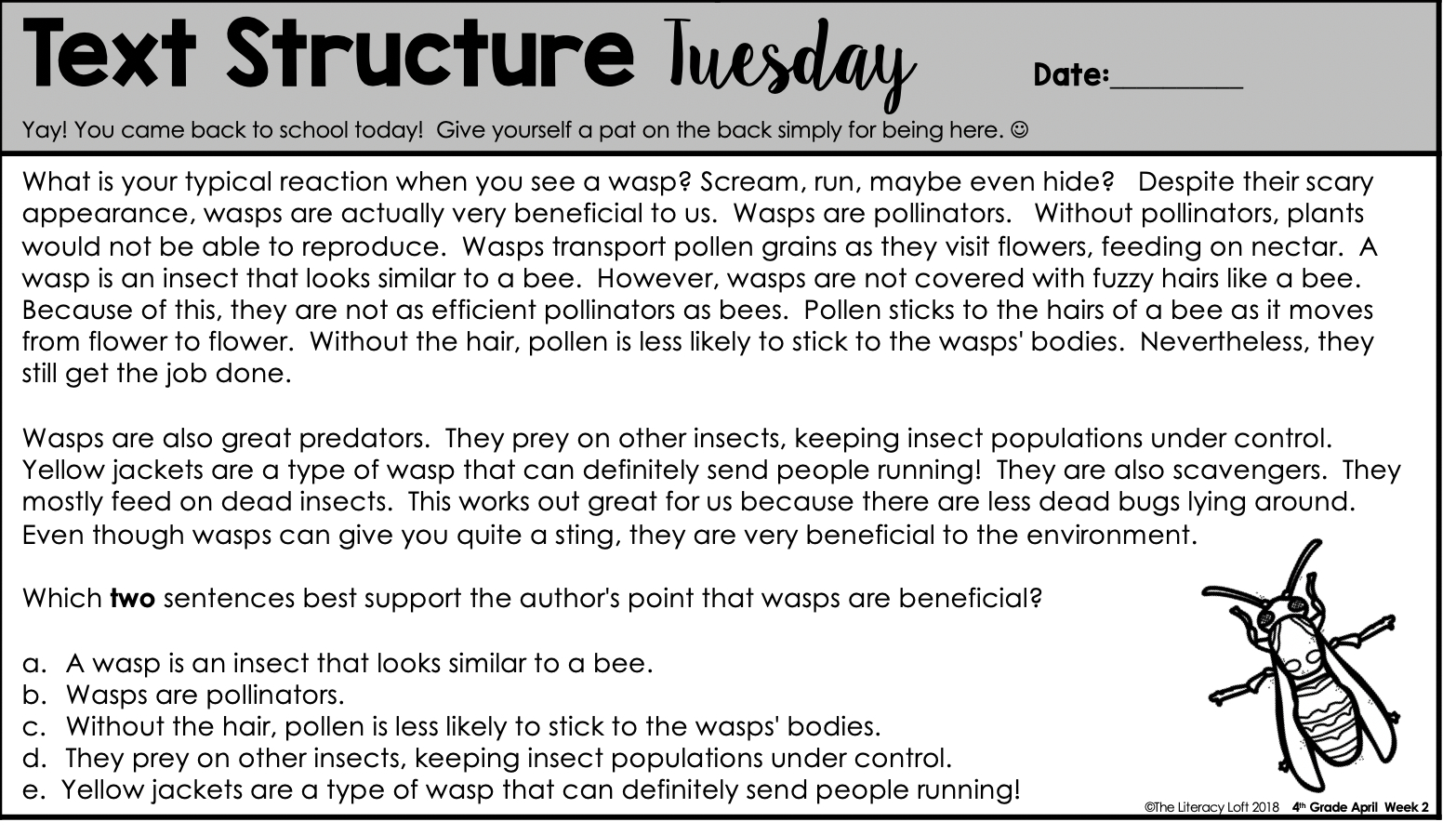 Morning Work That Works! (Free Download) | The Literacy Loft for Free Printable 4Th Grade Morning Work